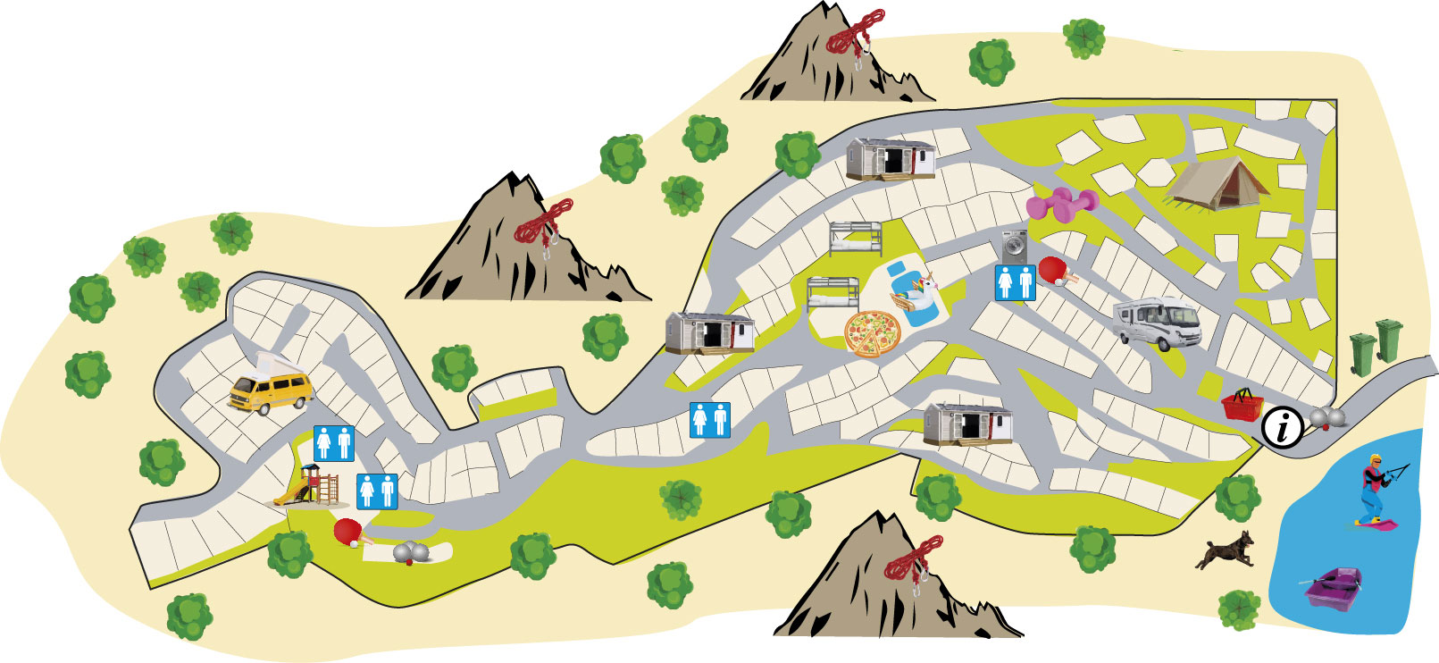Plattegrond La Vallée Heureuse