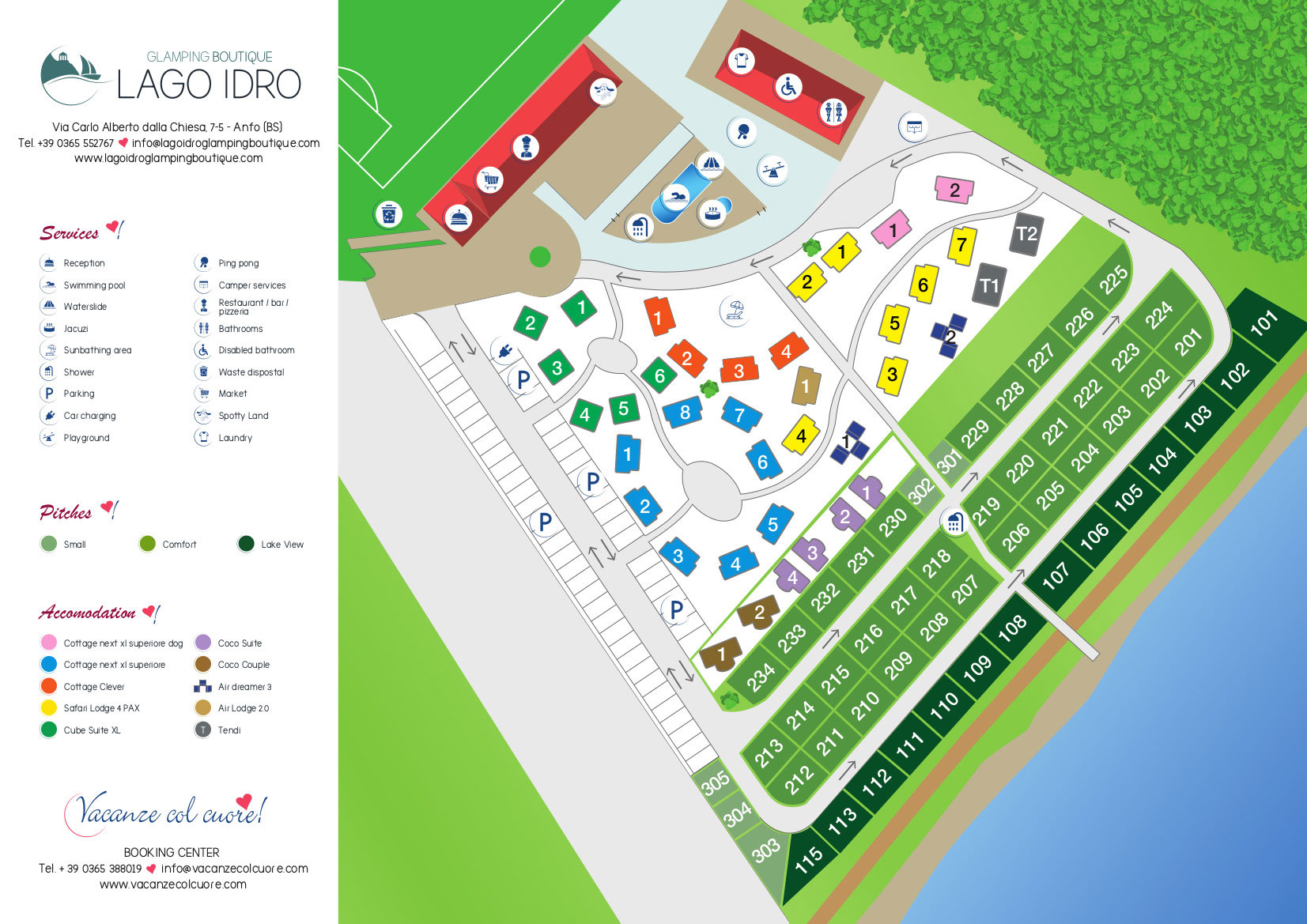 Plattegrond Lago Idro Glamping Boutique