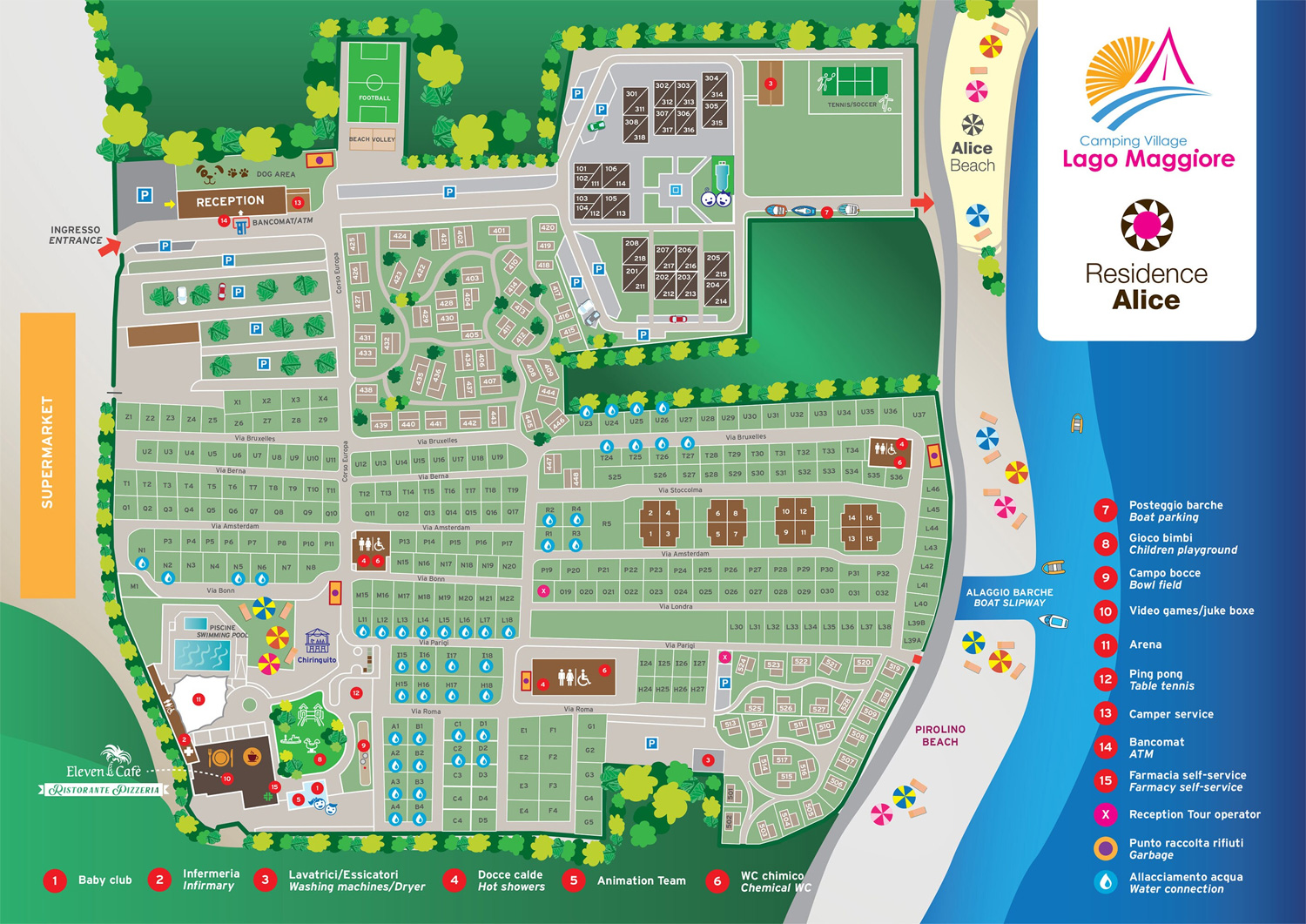 Plattegrond Lago Maggiore Village