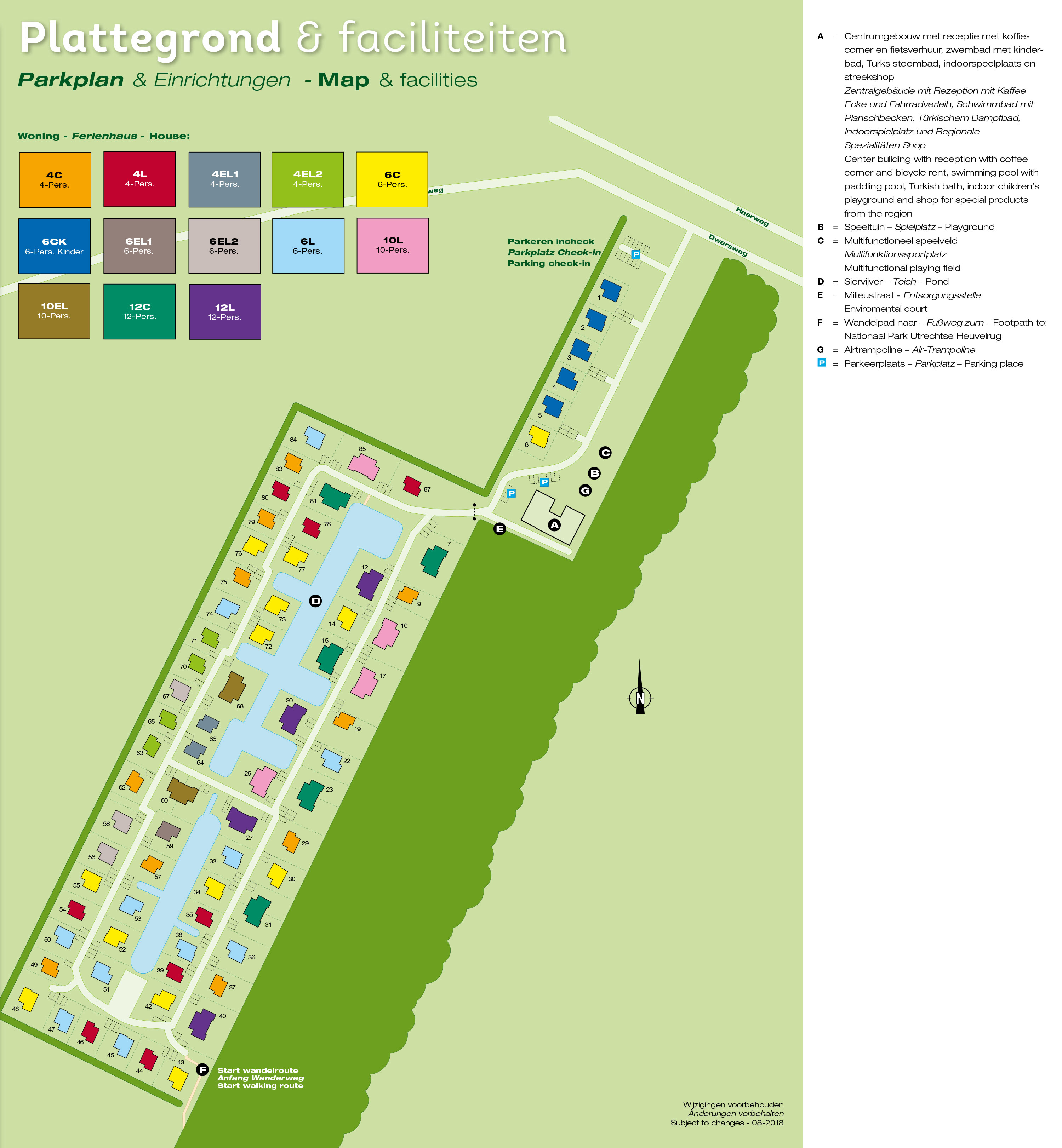 Plattegrond Landal Amerongse Berg