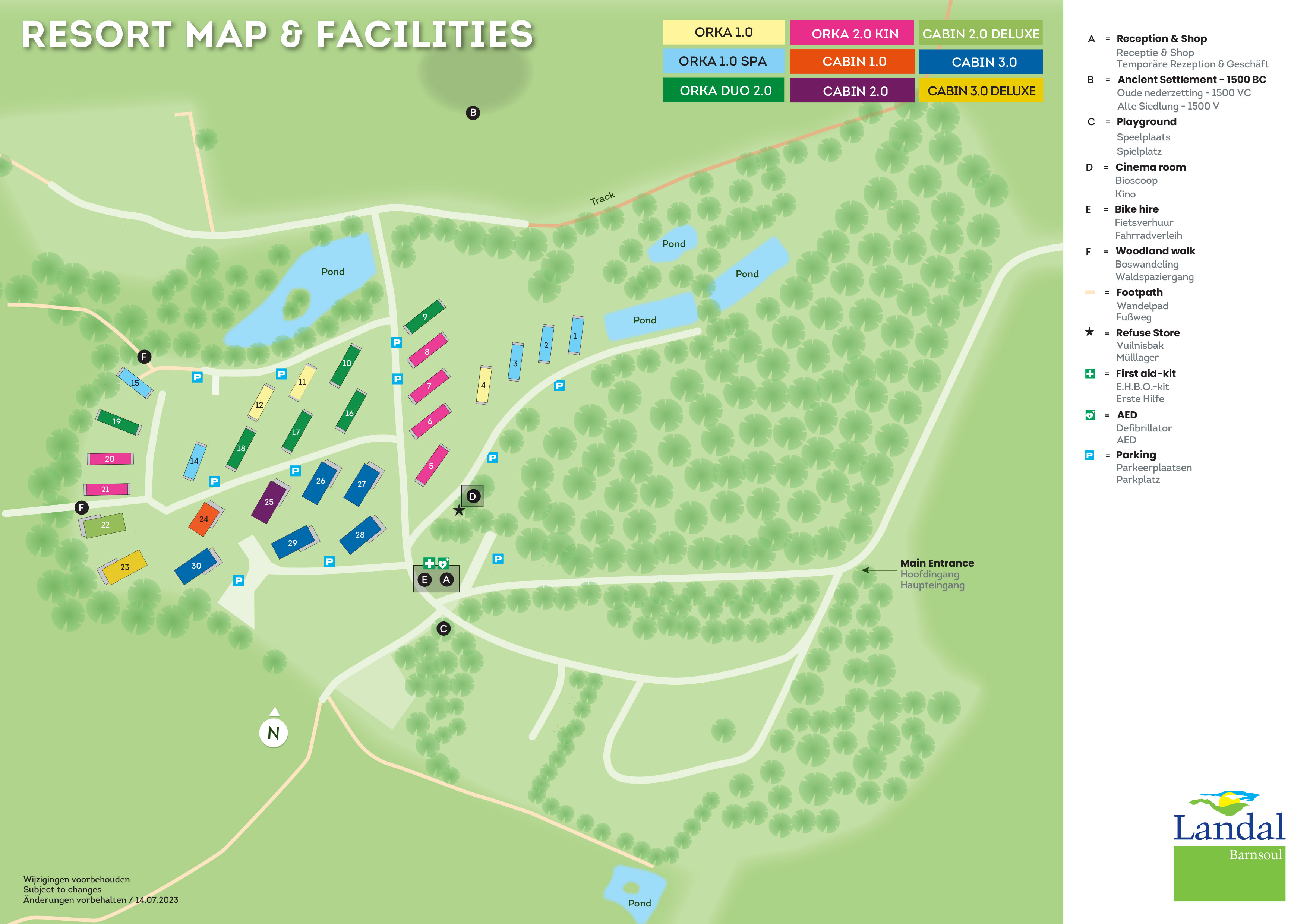 Plattegrond Landal Barnsoul