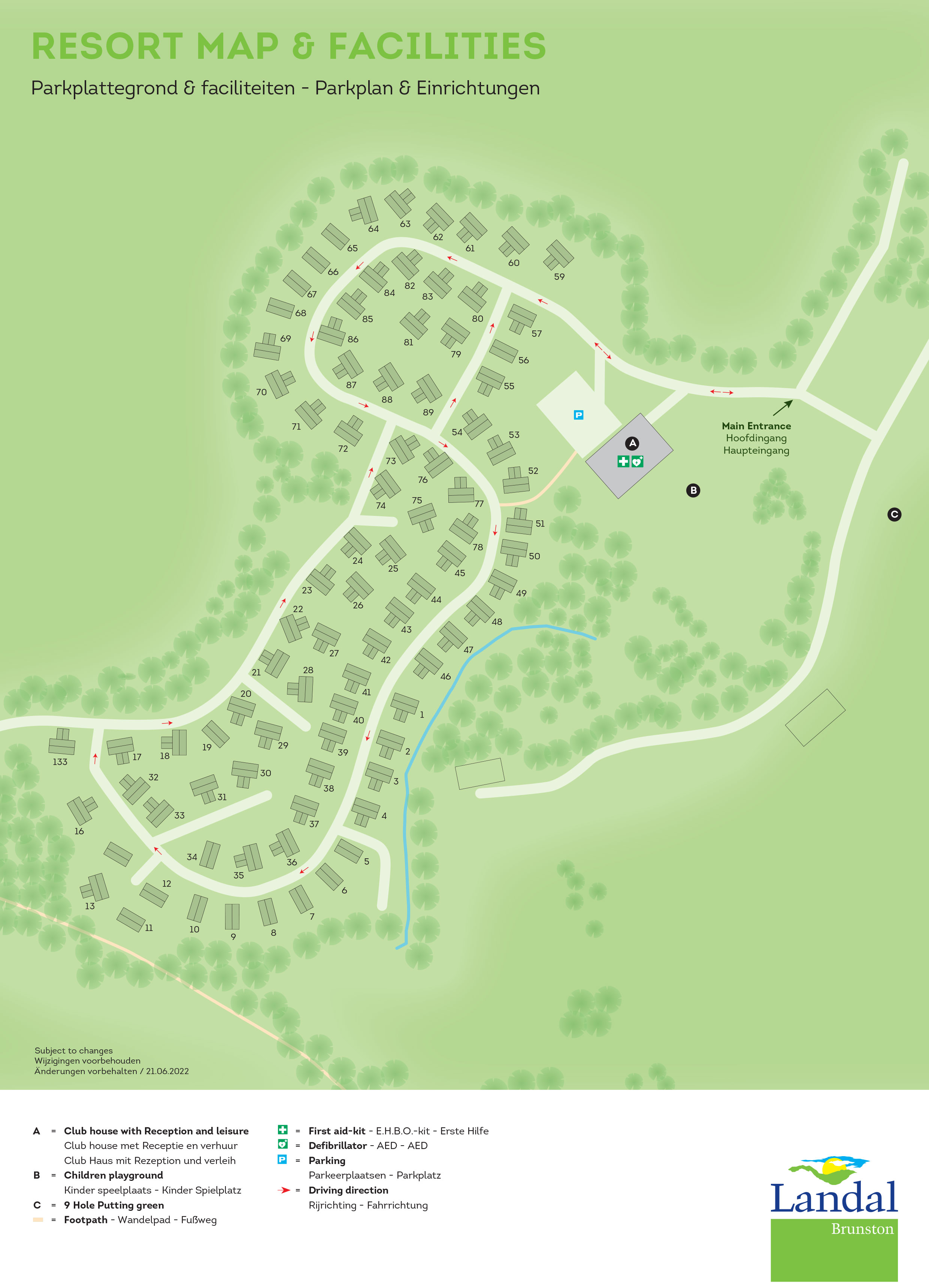 Plattegrond Landal Brunston