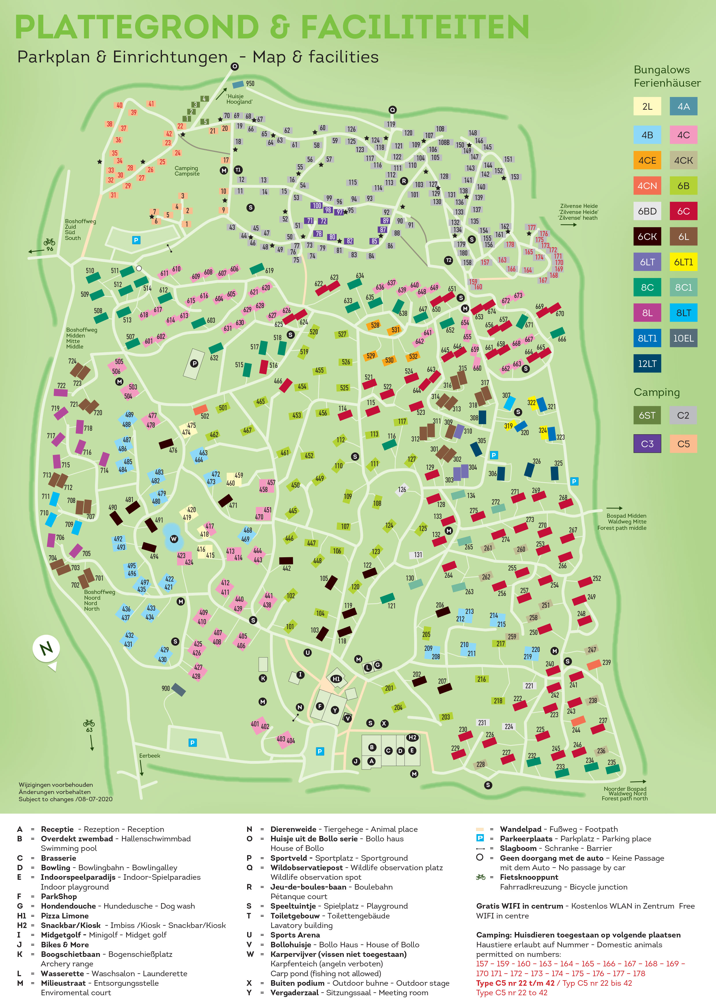 Plattegrond Landal Coldenhove