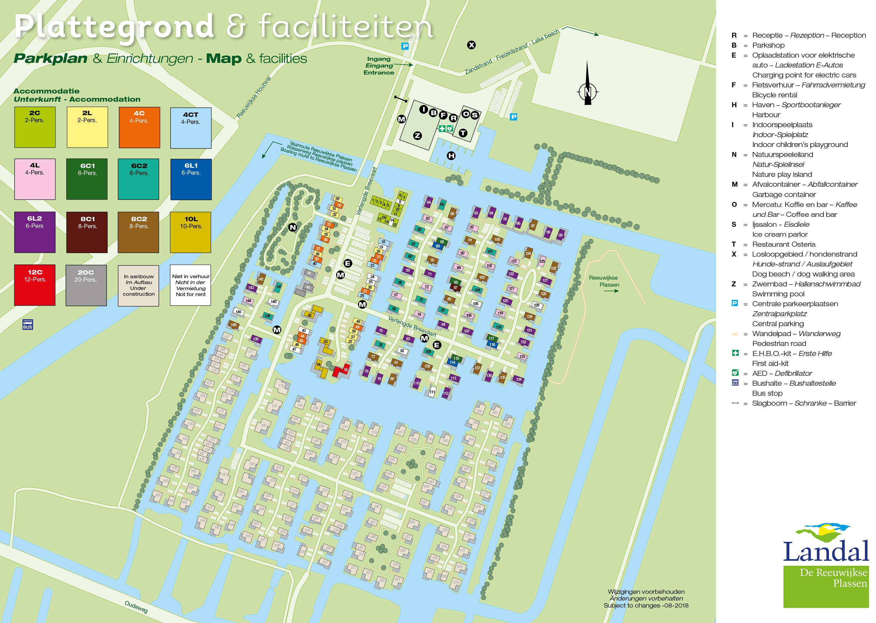 Plattegrond Landal De Reeuwijkse Plassen