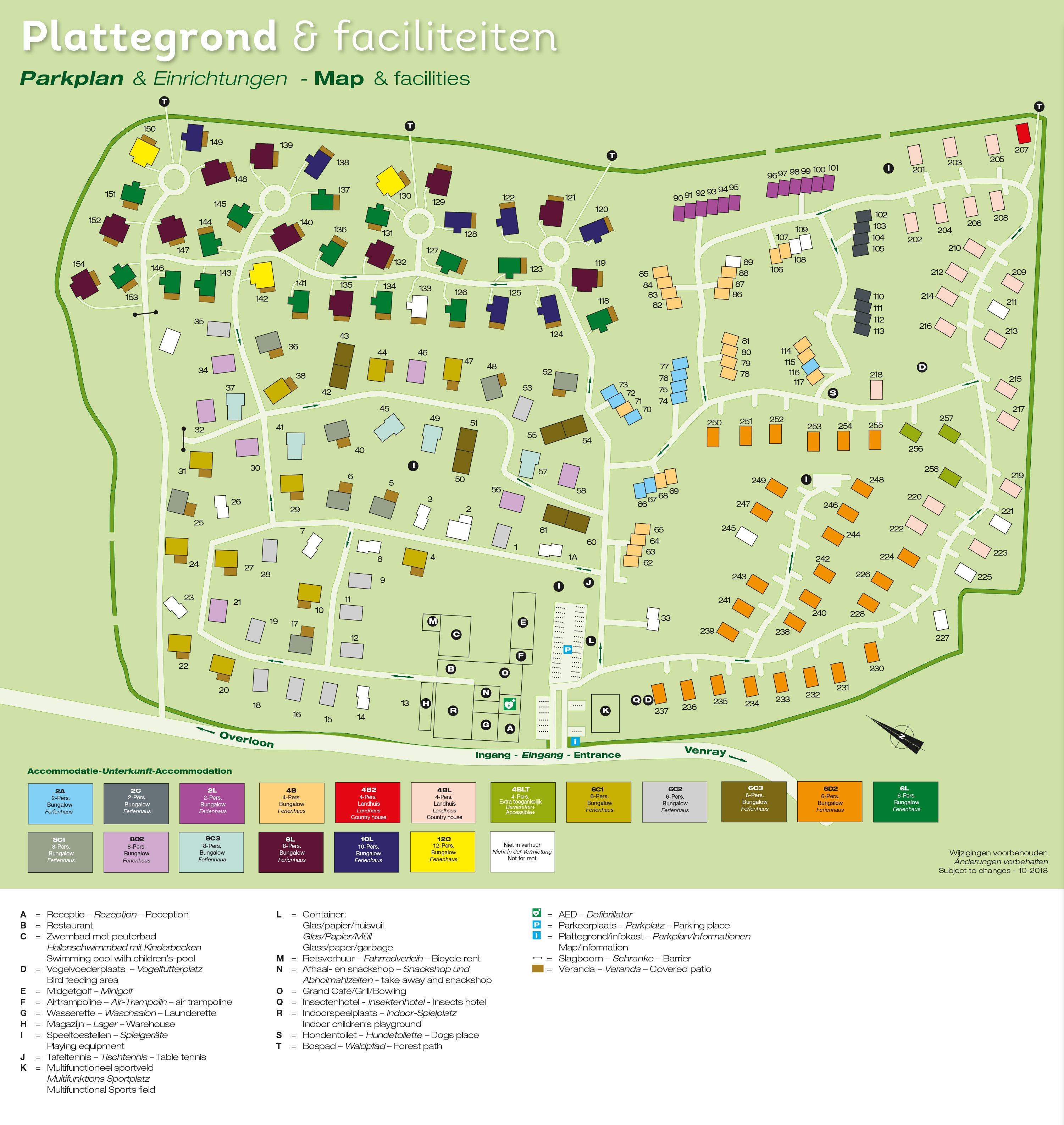 Plattegrond Landal De Vers