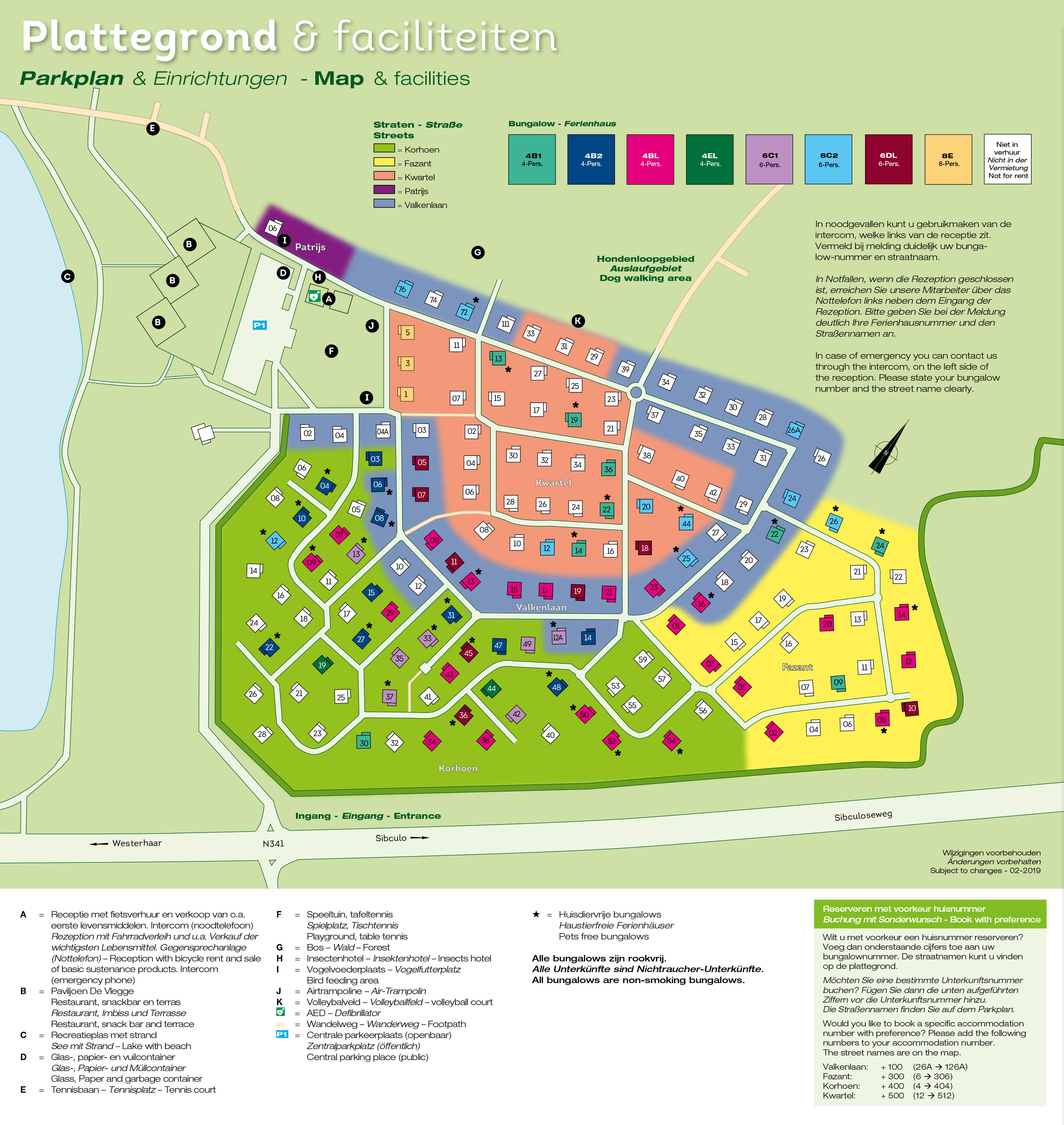 Plattegrond Landal De Vlegge