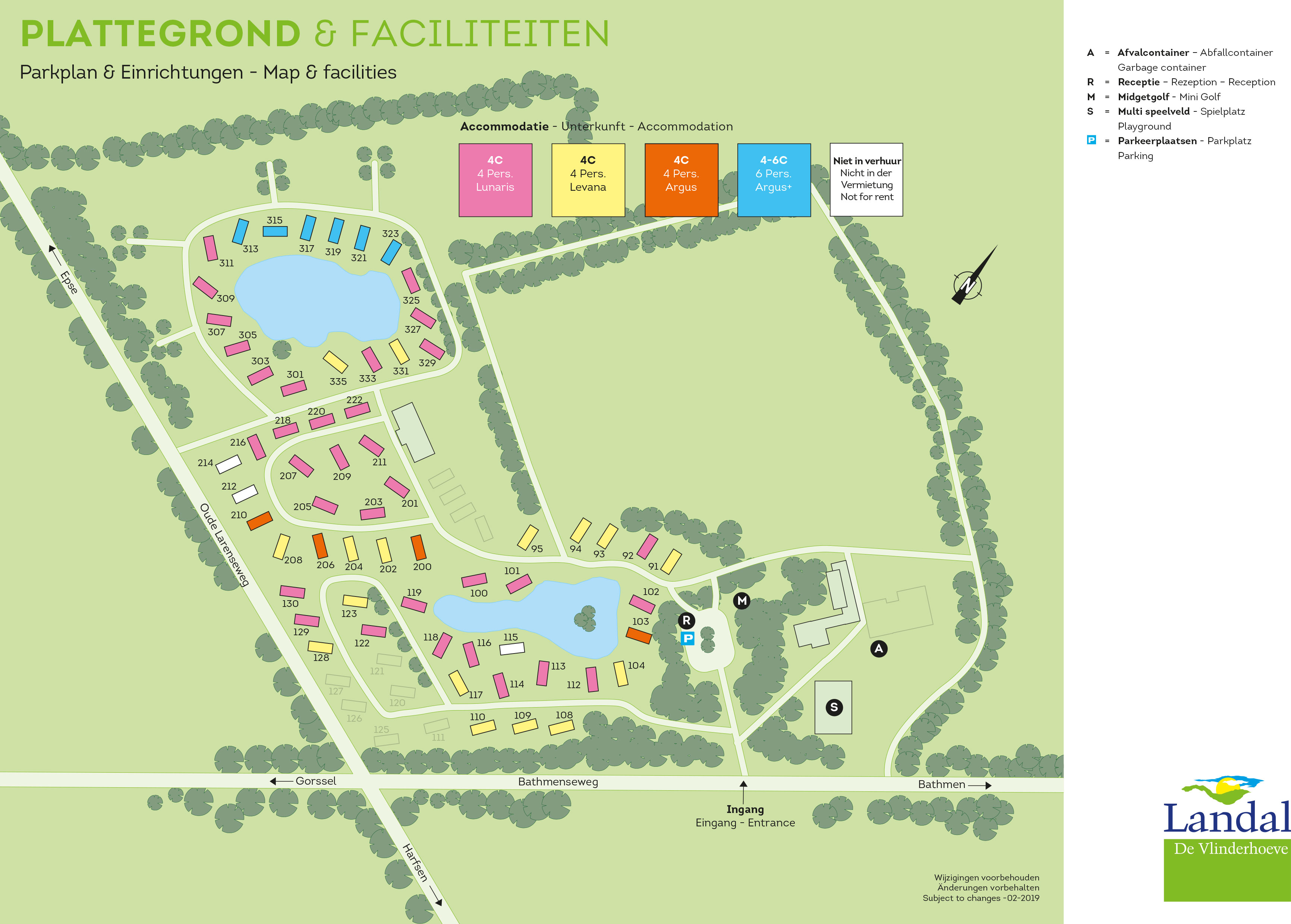 Plattegrond Landal De Vlinderhoeve