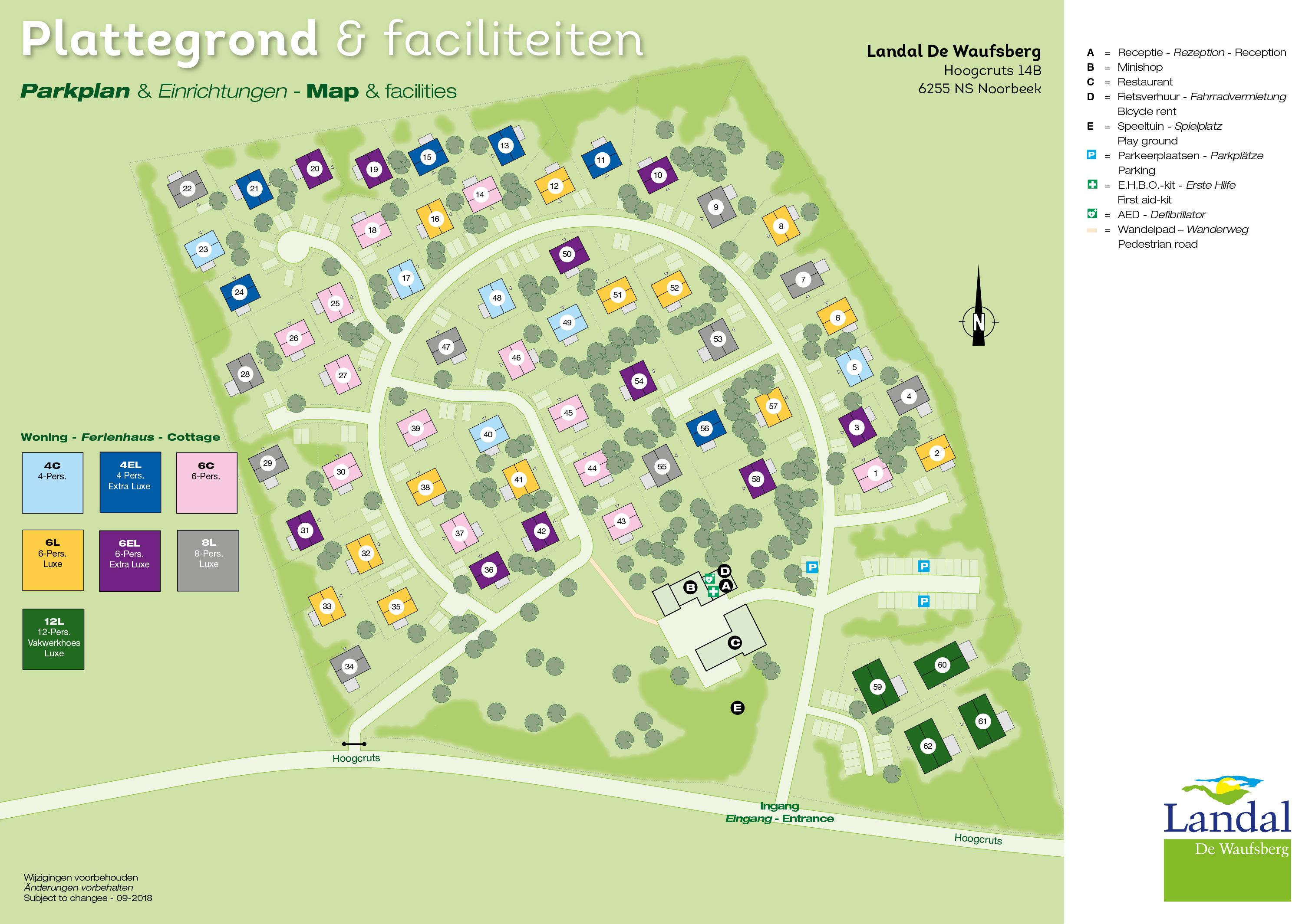 Plattegrond Landal De Waufsberg