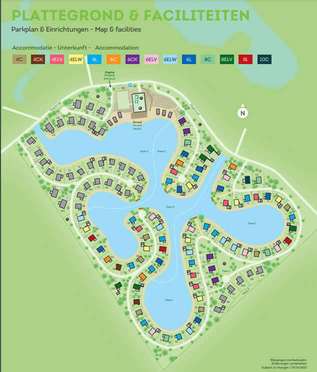 Plattegrond Landal Drentse Lagune