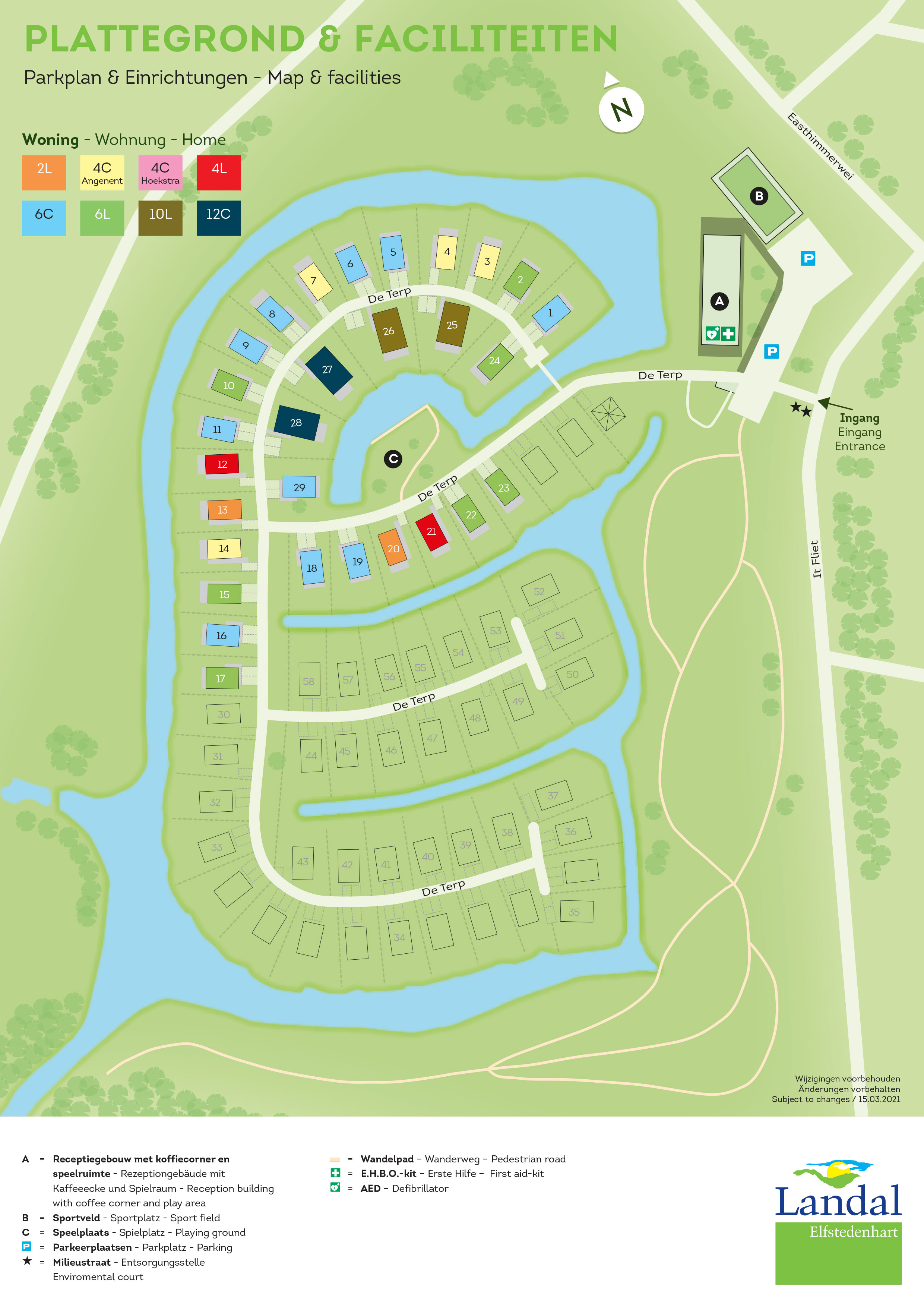 Plattegrond Landal Elfstedenhart