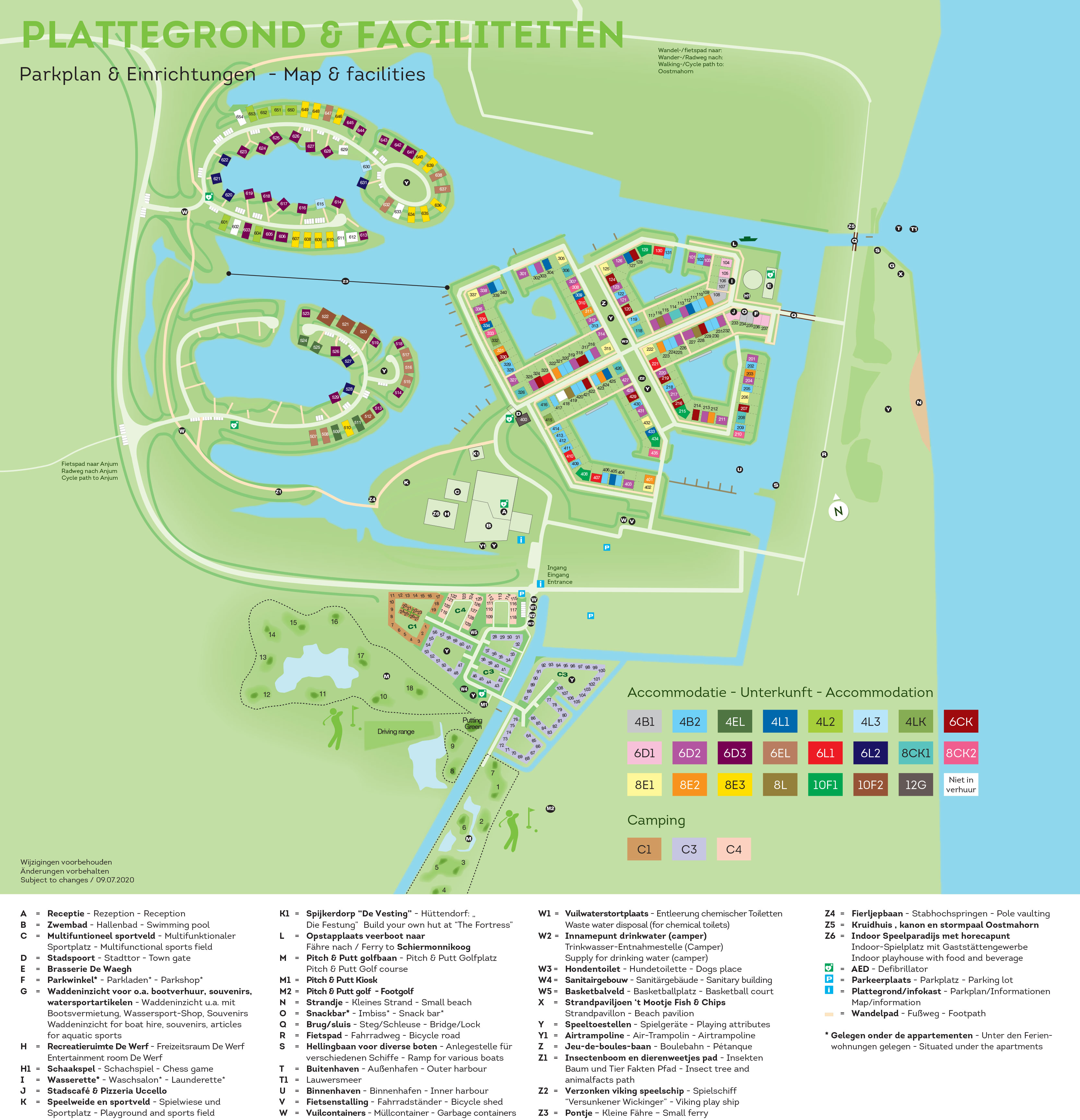 Plattegrond Landal Esonstad