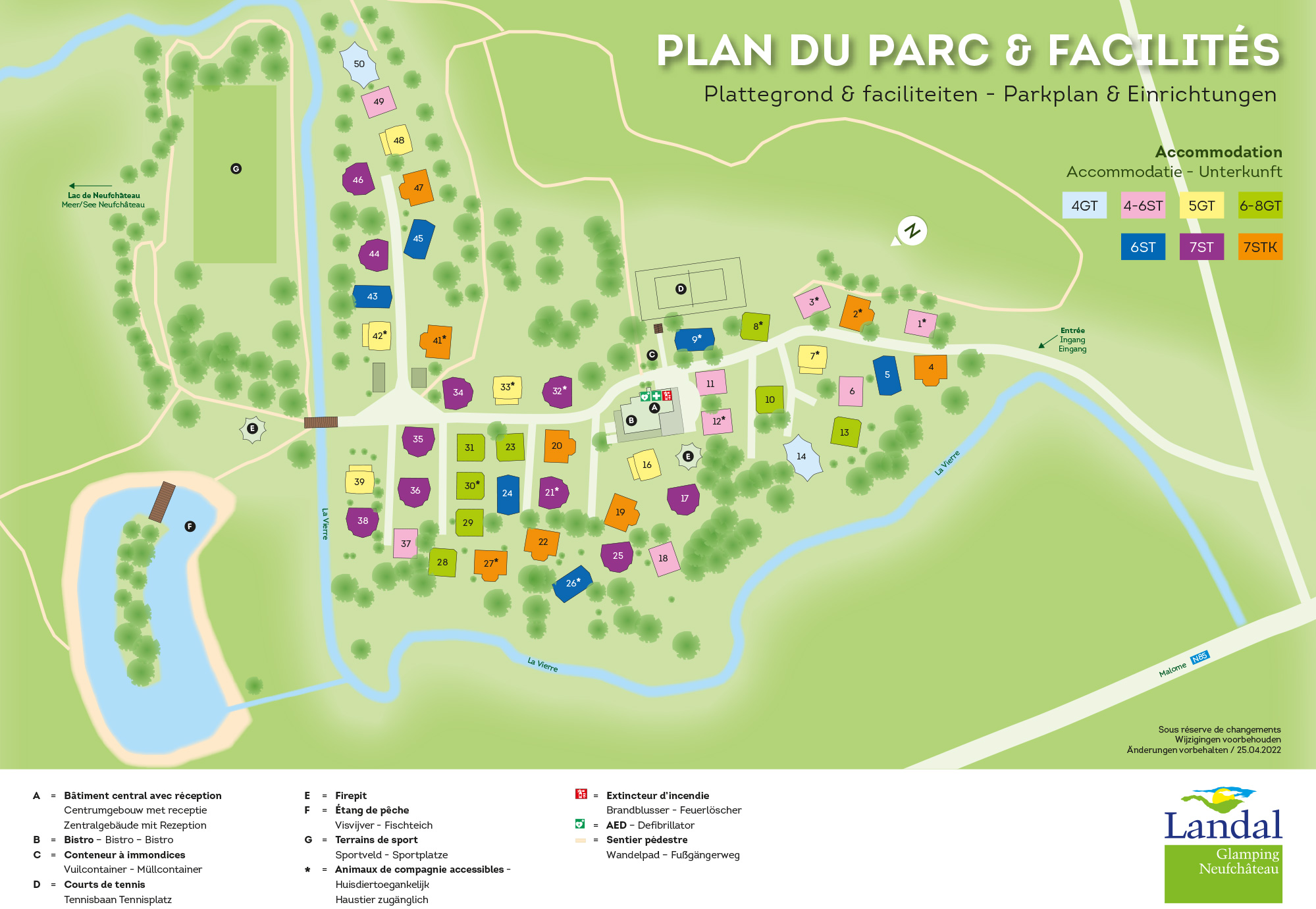 Plattegrond Landal Glamping Neufchâteau