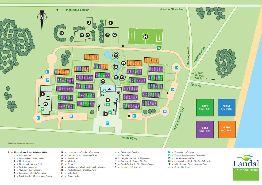 Plattegrond Landal Grønhøj Strand