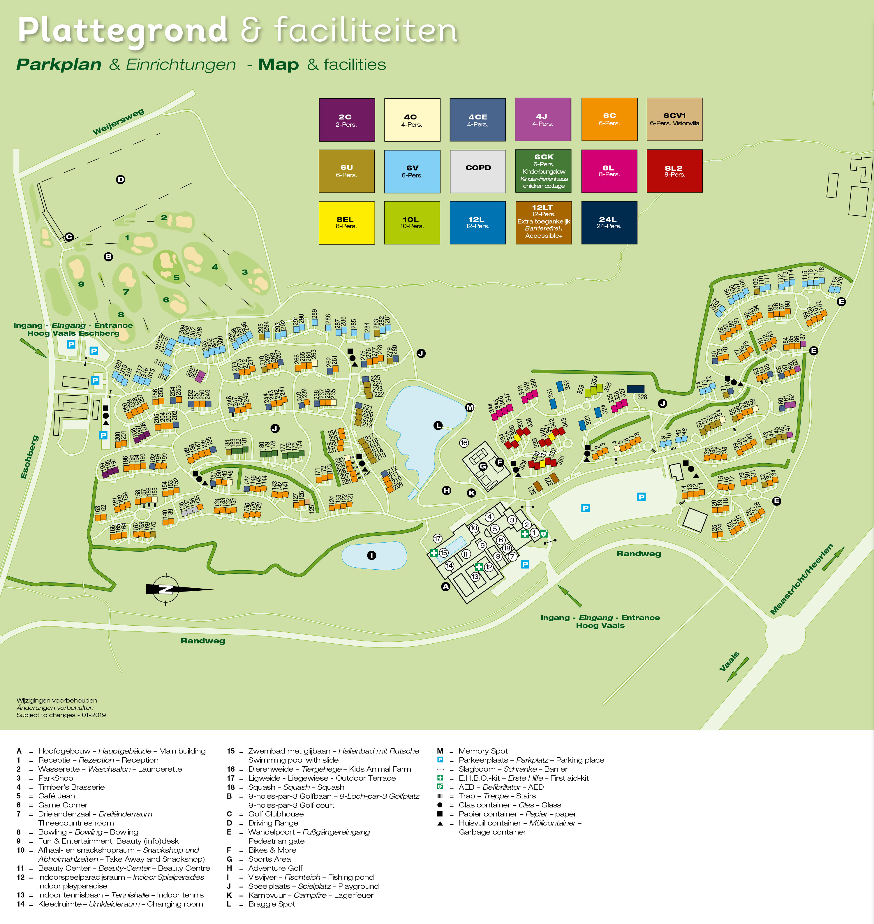 Plattegrond Landal Hoog Vaals