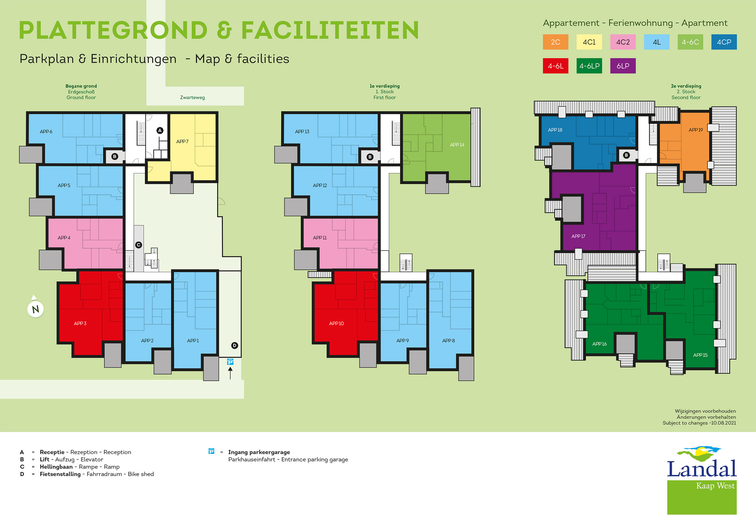 Plattegrond Landal Kaap West