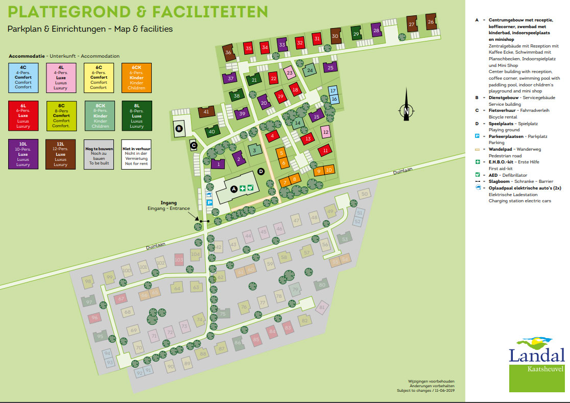 Plattegrond Landal Kaatsheuvel