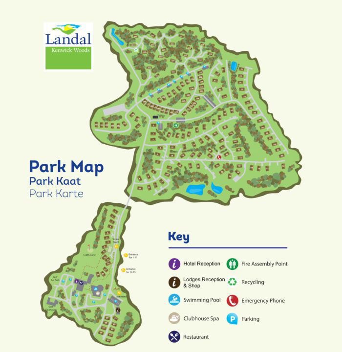 Plattegrond Landal Kenwick Woods