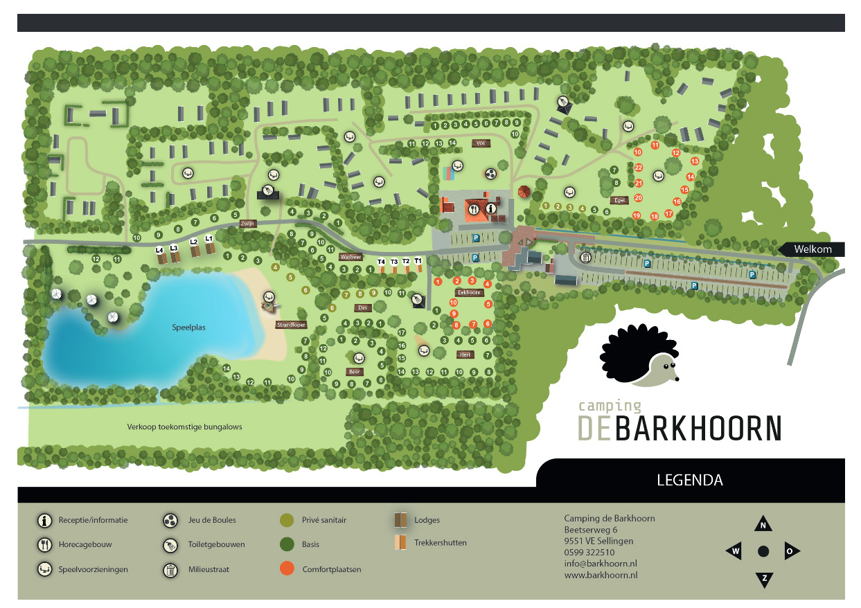 Plattegrond Landal Landgoed Bourtange