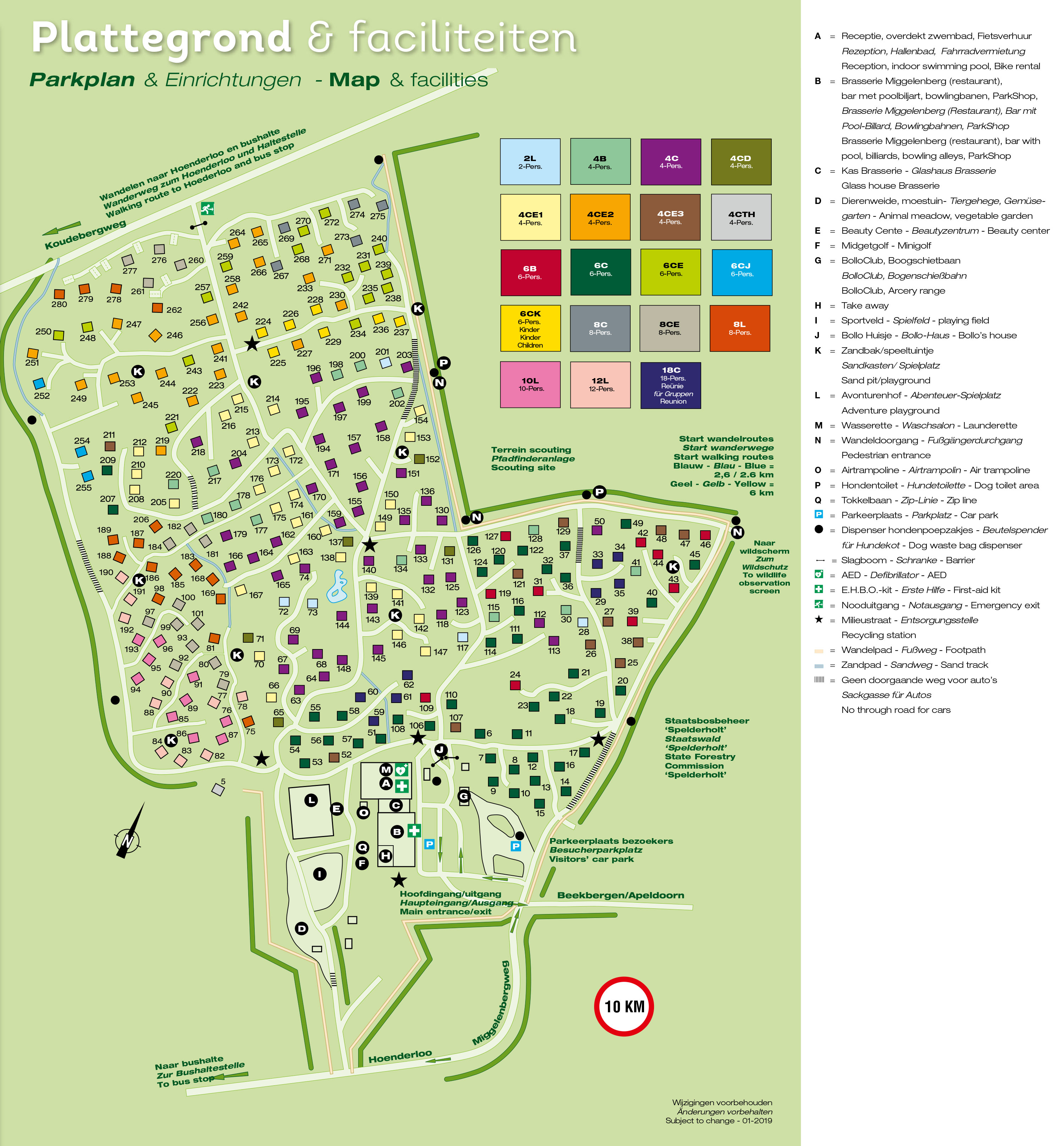 Plattegrond Landal Miggelenberg