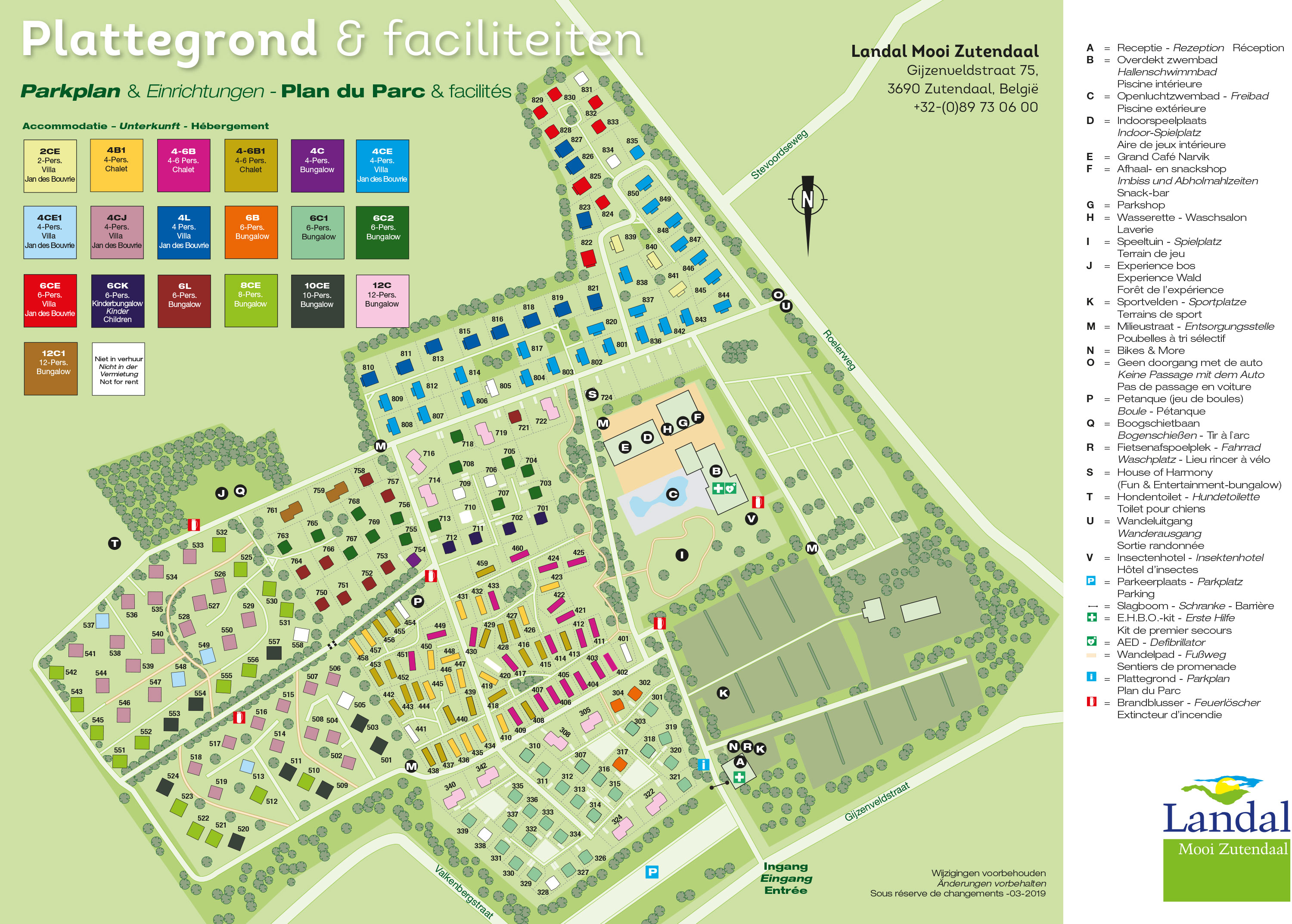 Plattegrond Landal Mooi Zutendaal