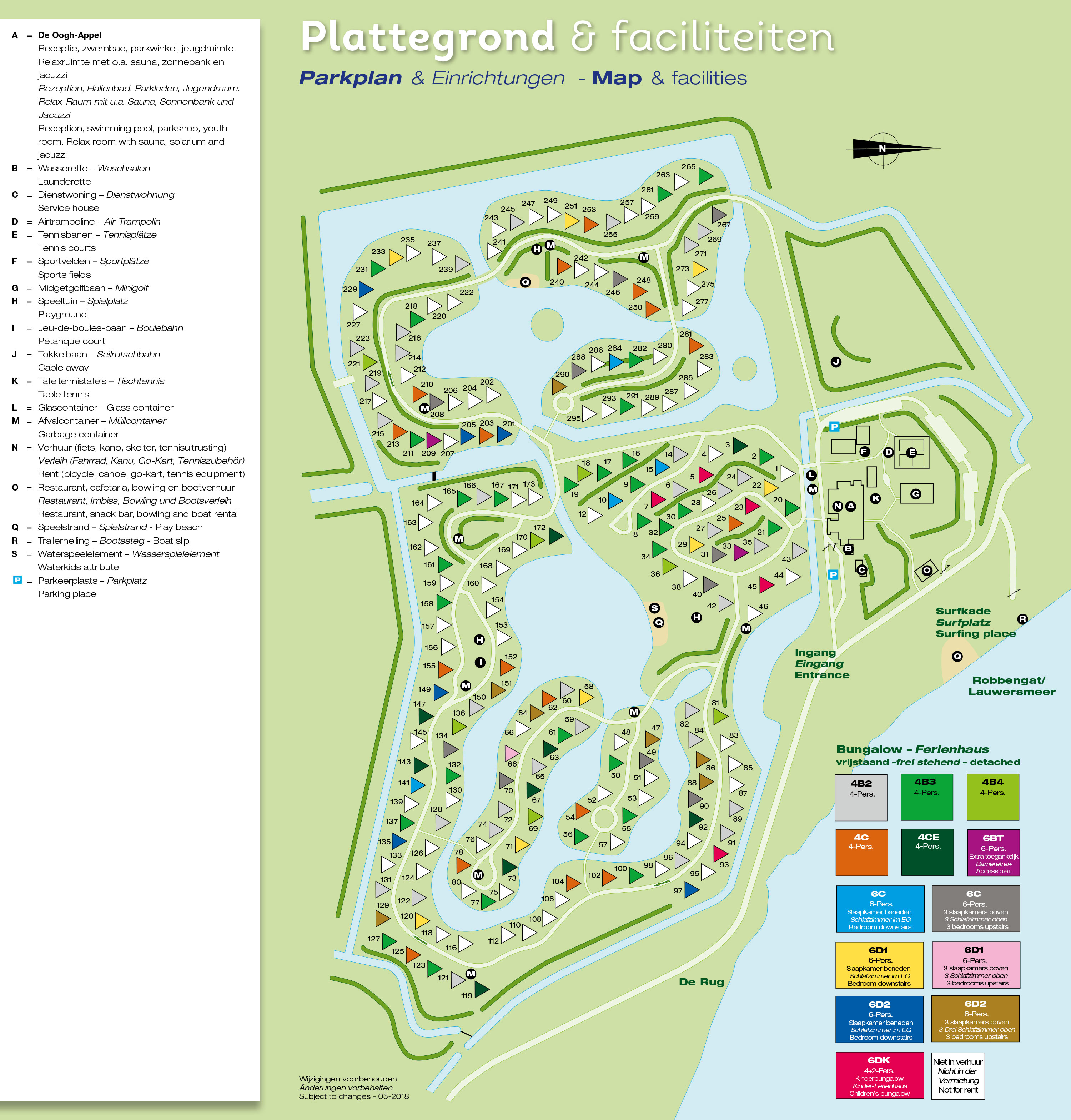 Plattegrond Landal Natuurdorp Suyderoogh