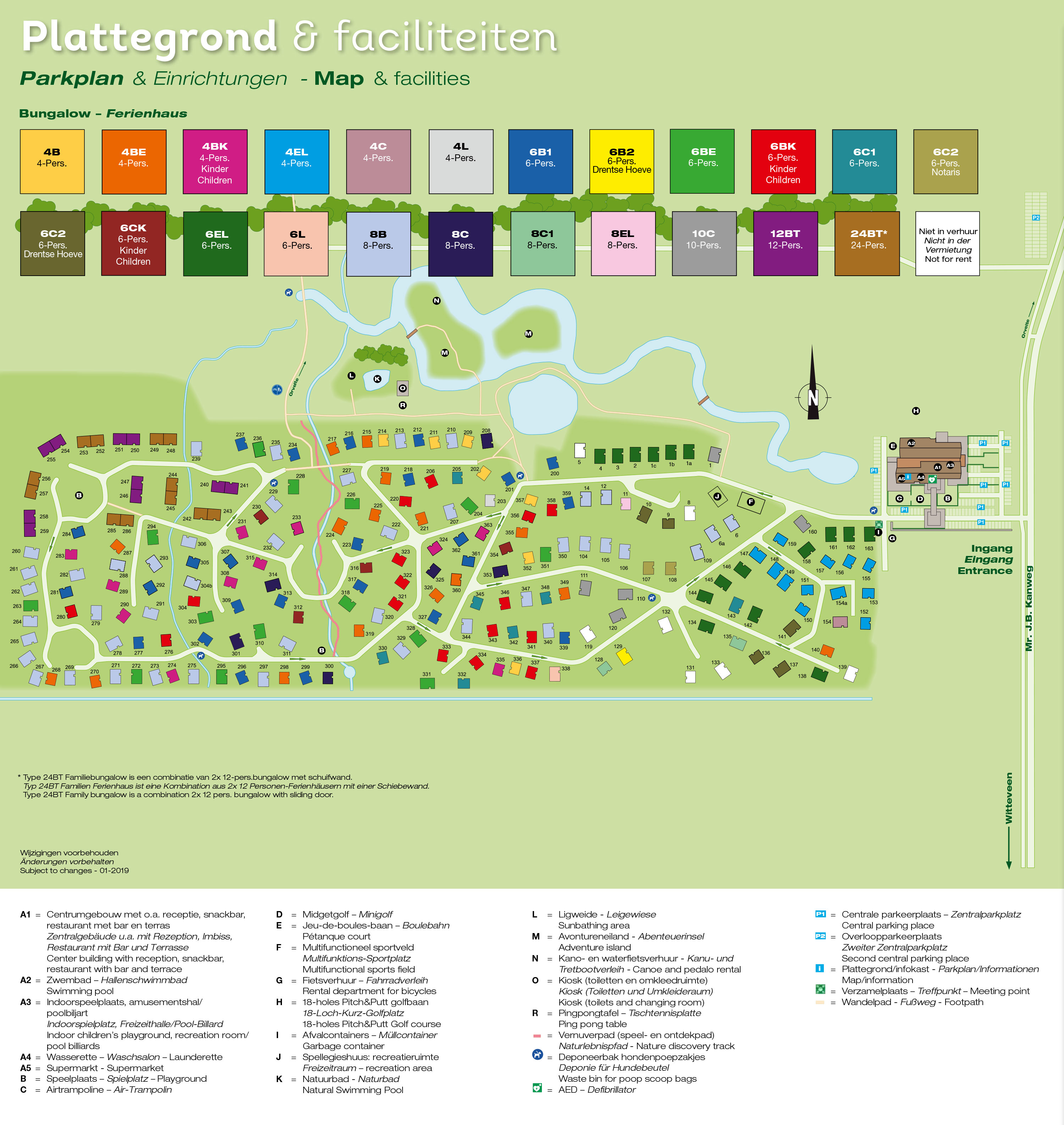 Plattegrond Landal Orveltermarke