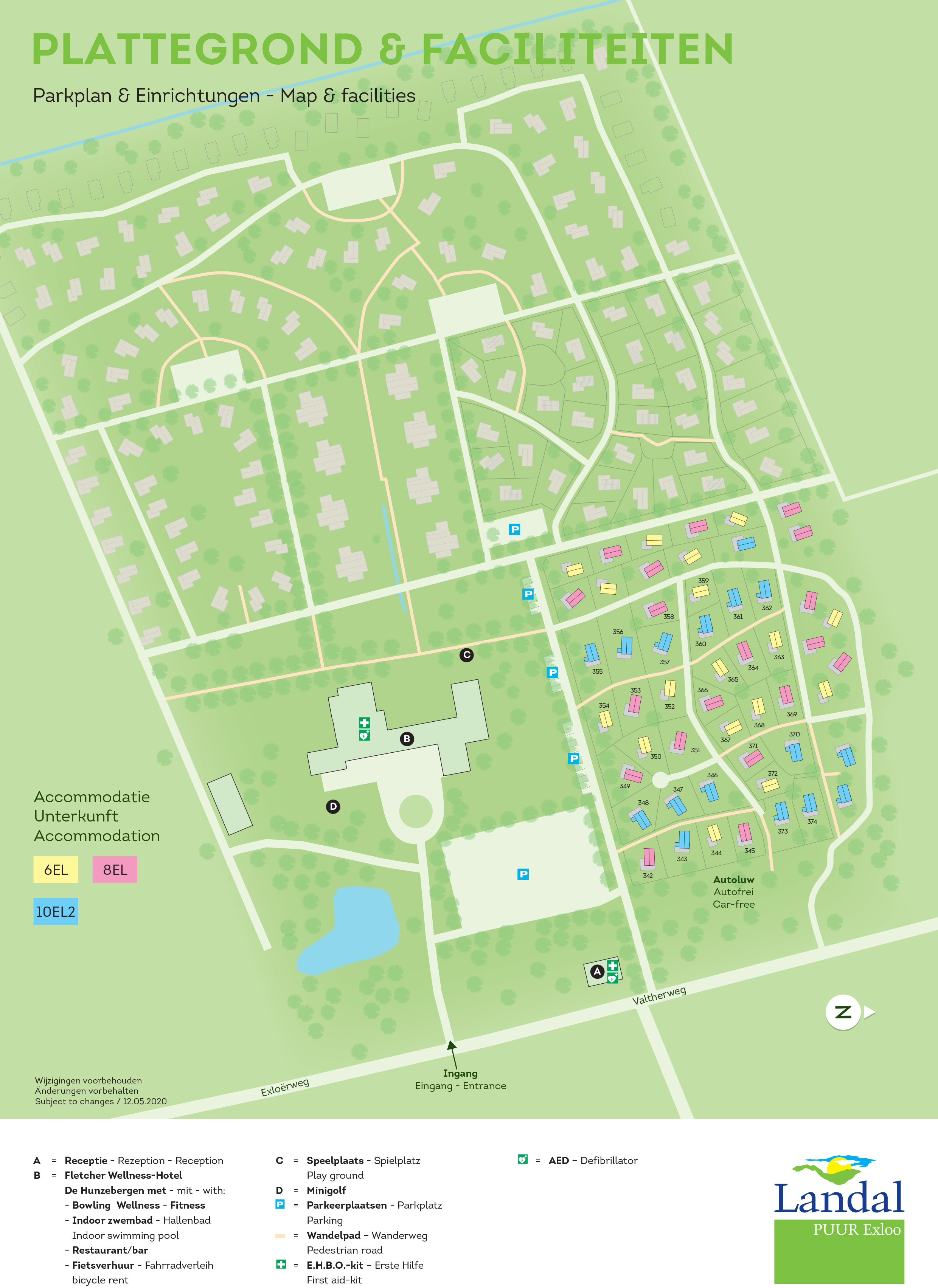 Plattegrond Landal Puur Exloo