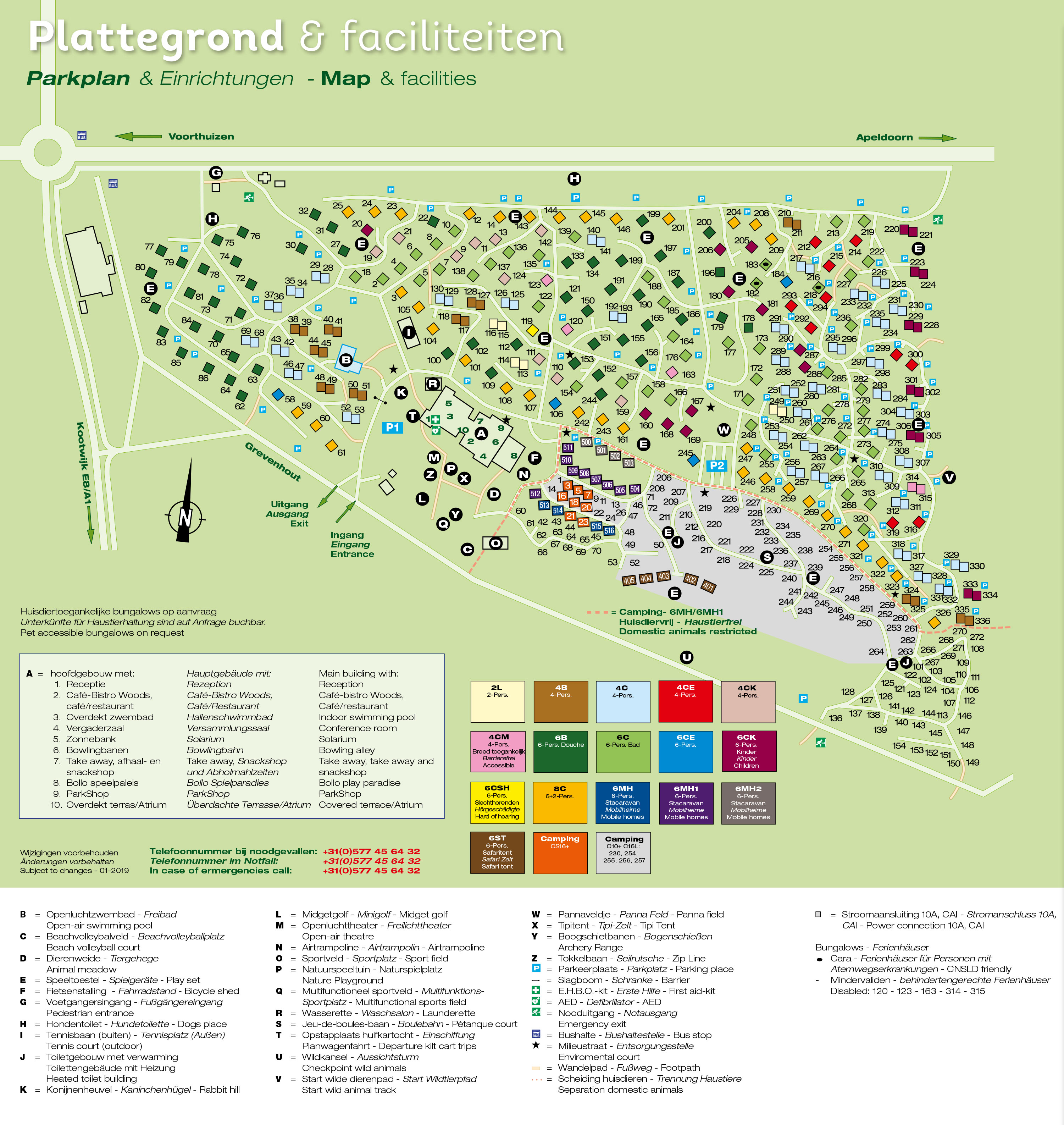 Plattegrond Landal Rabbit Hill