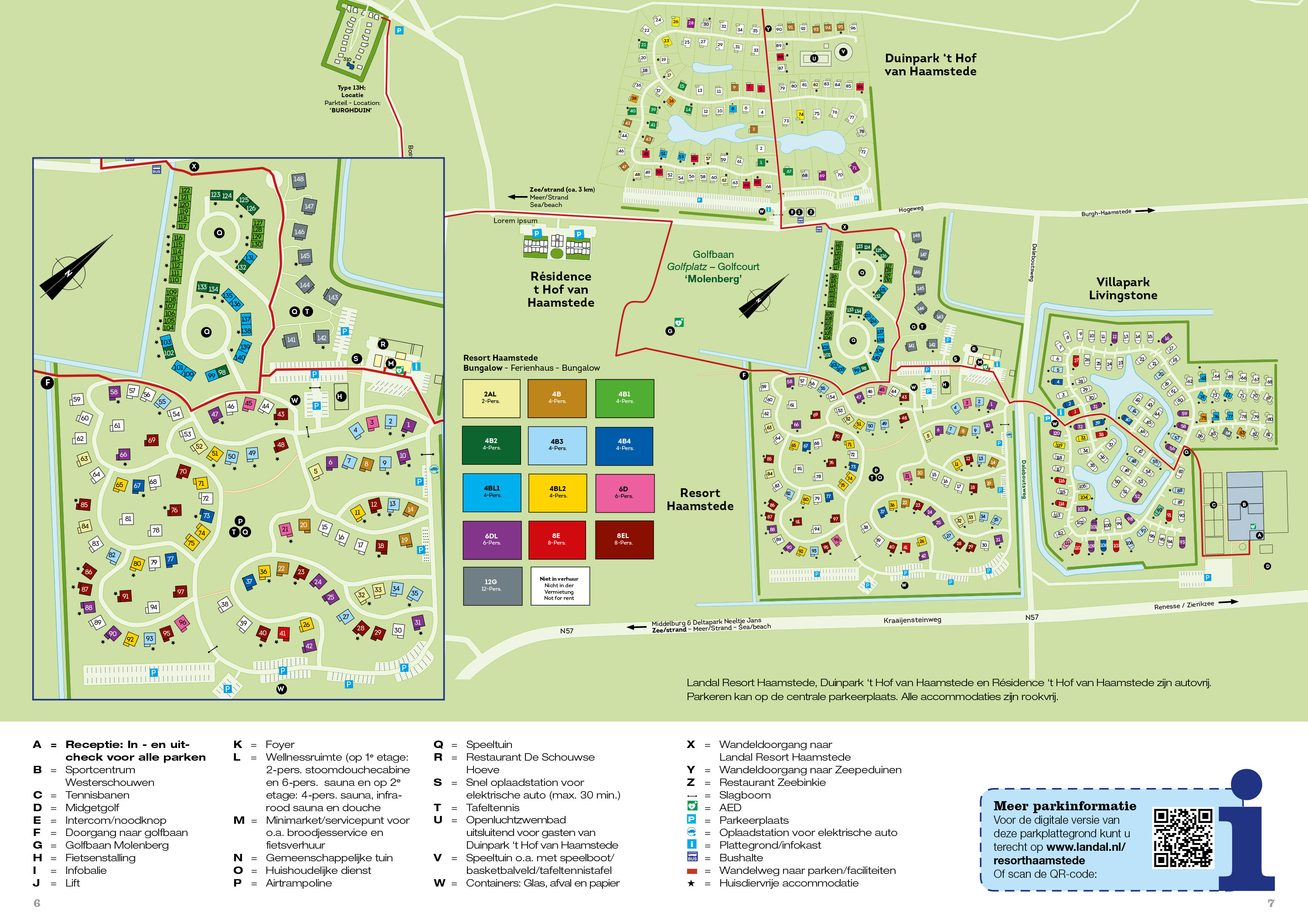 Plattegrond Landal Resort Haamstede