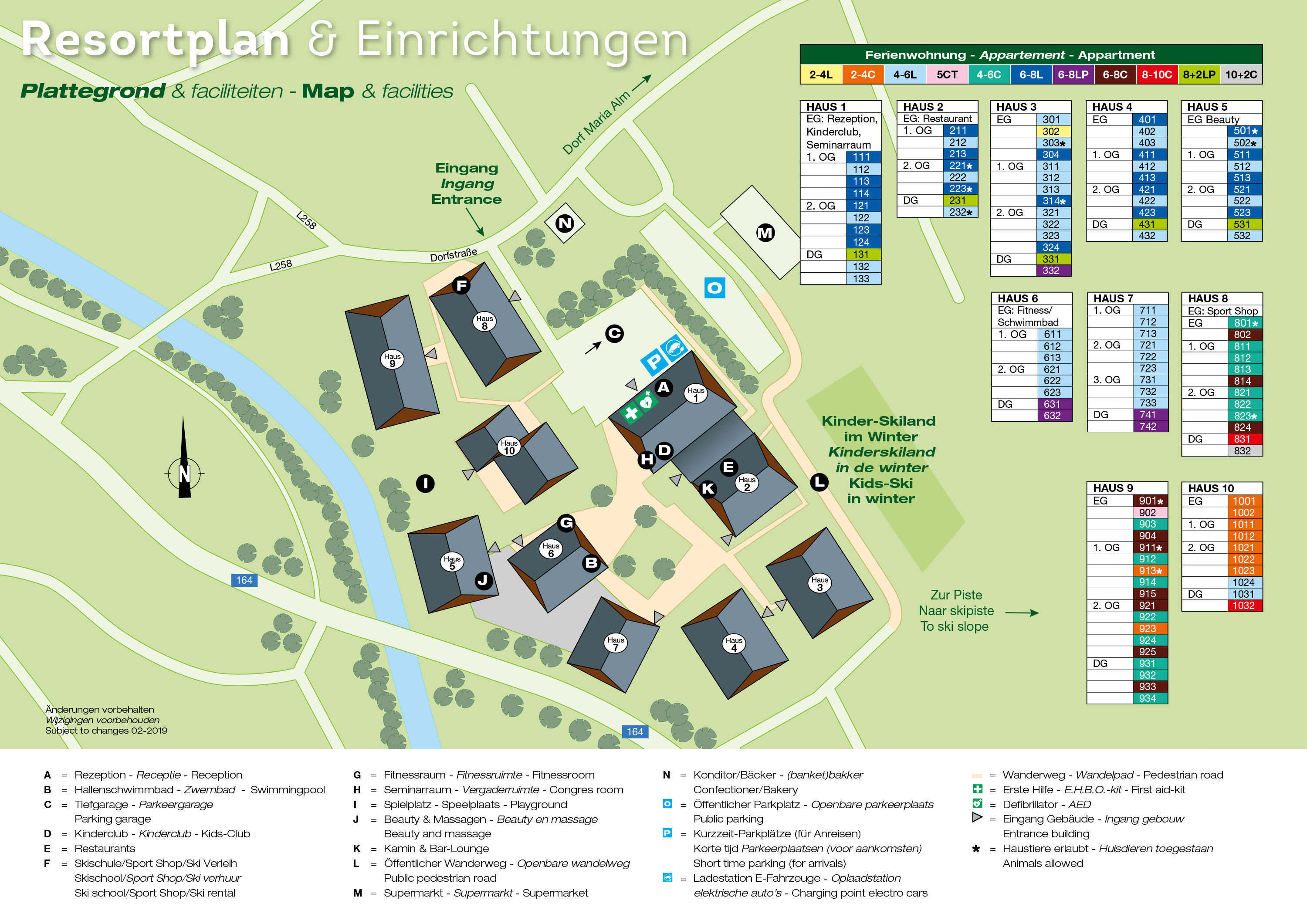 Plattegrond Landal Resort Maria Alm