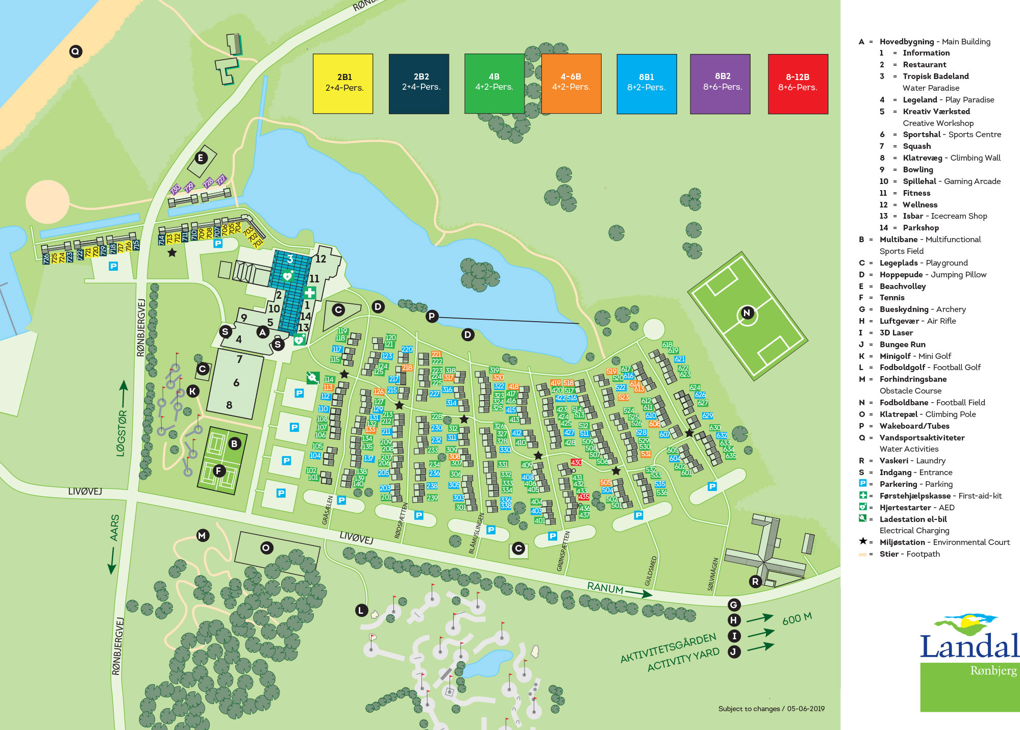 Plattegrond Landal Rønbjerg