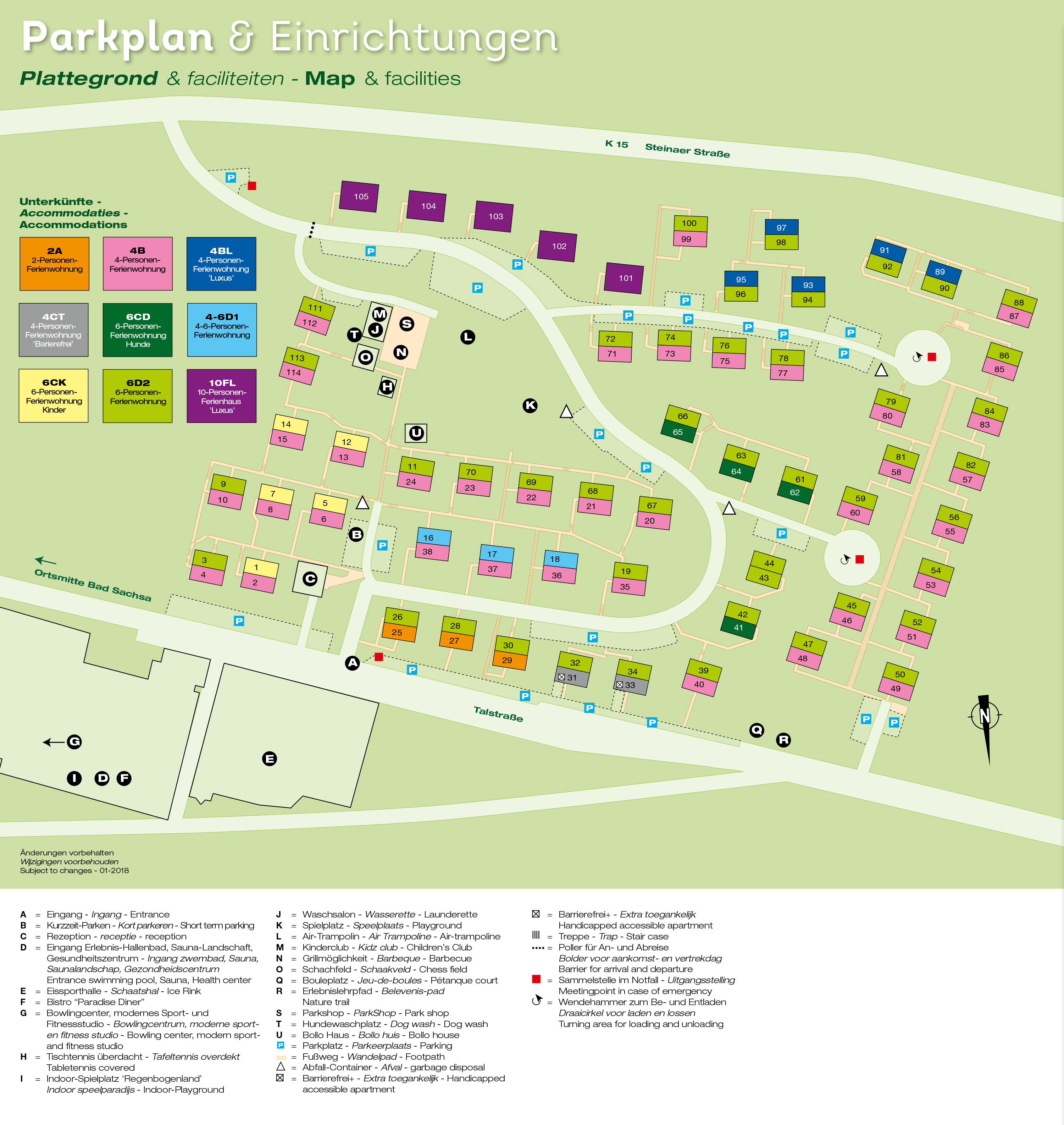 Plattegrond Landal Salztal Paradies