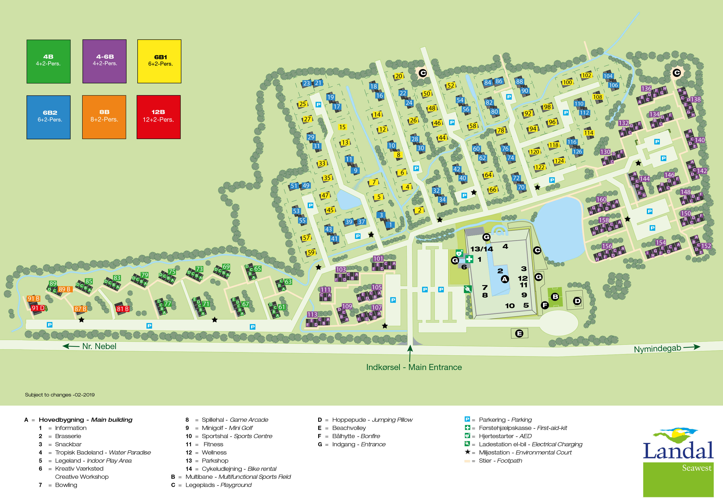 Plattegrond Landal Seawest