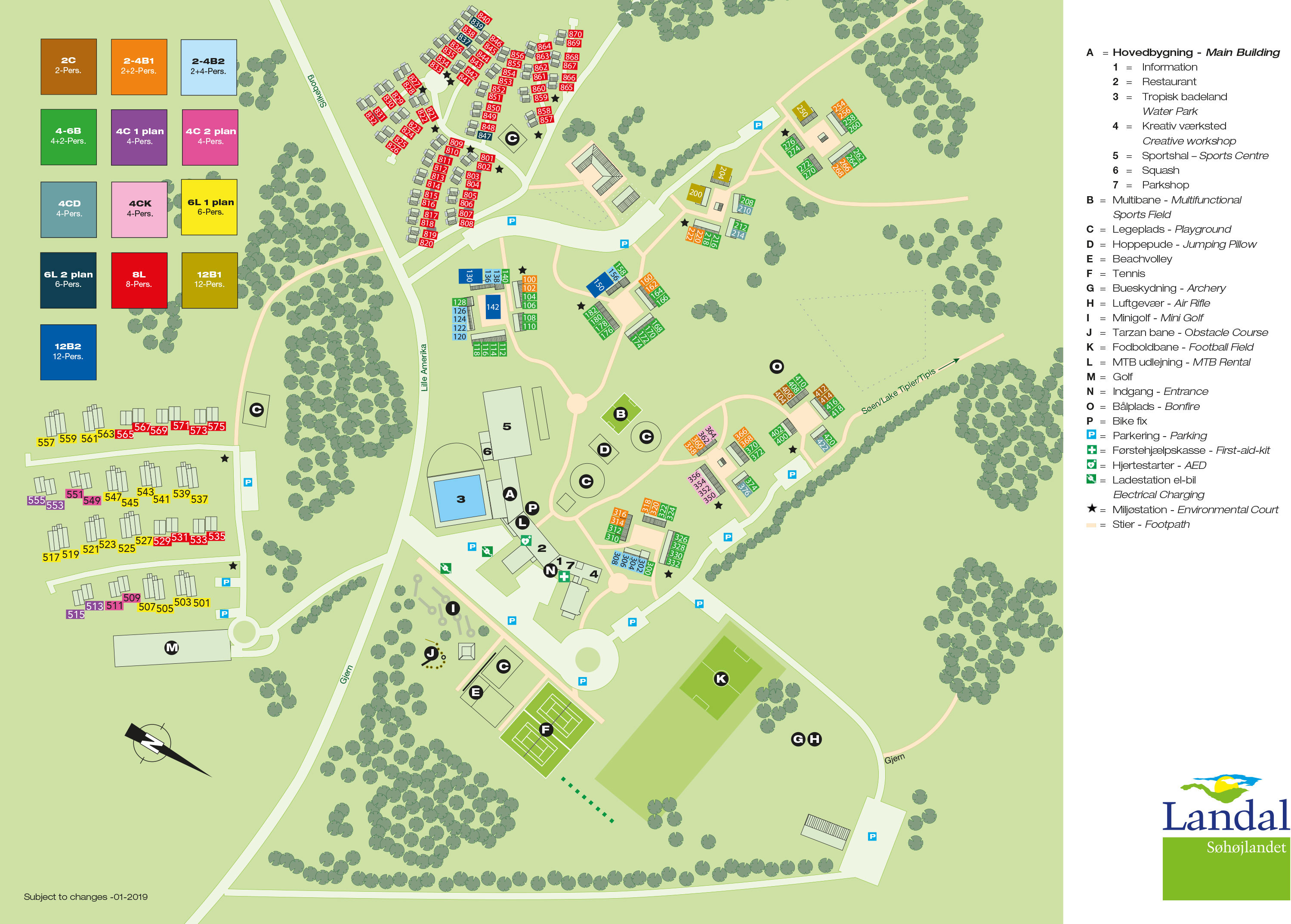 Plattegrond Landal Søhøjlandet