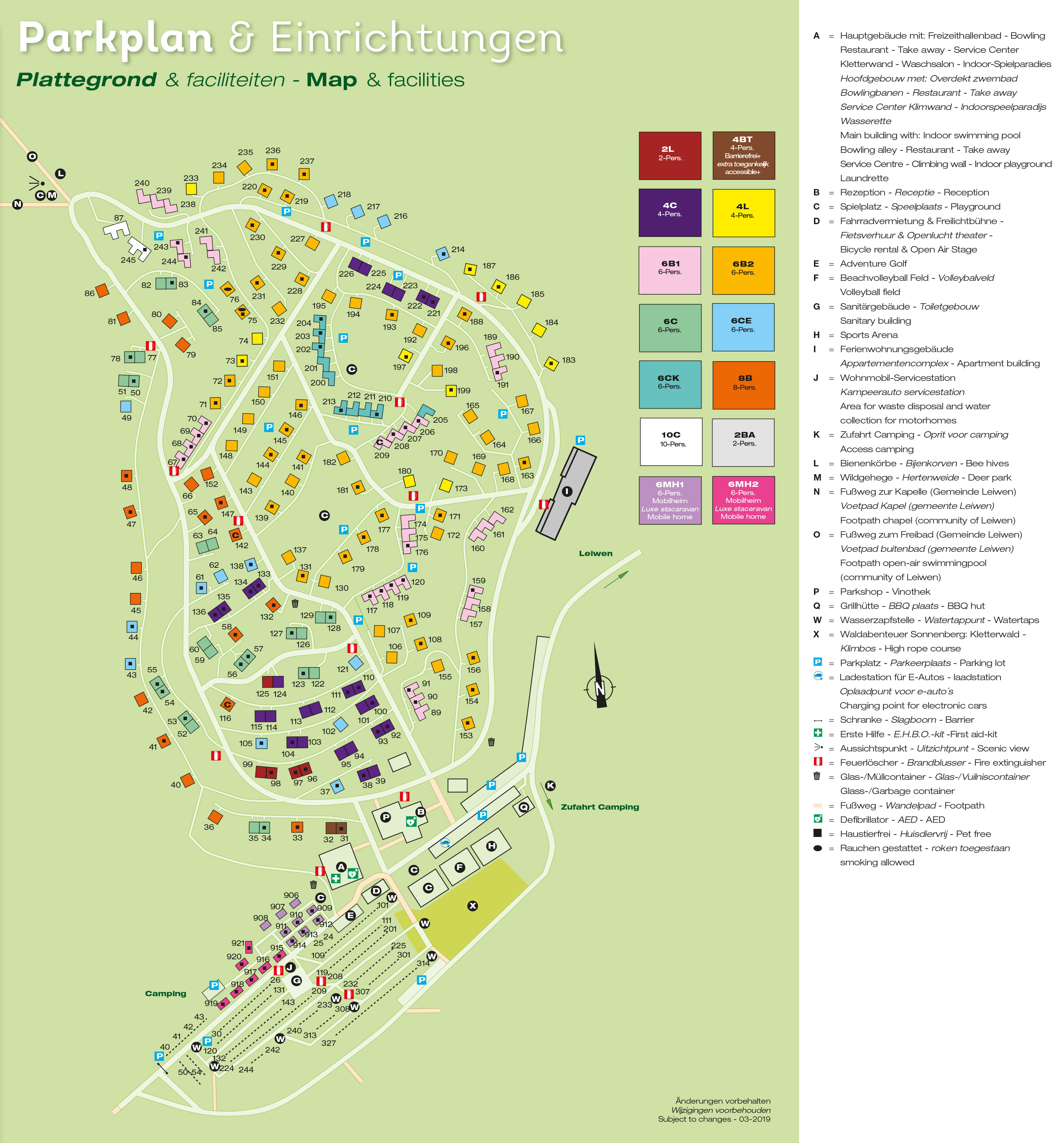 Plattegrond Landal Sonnenberg