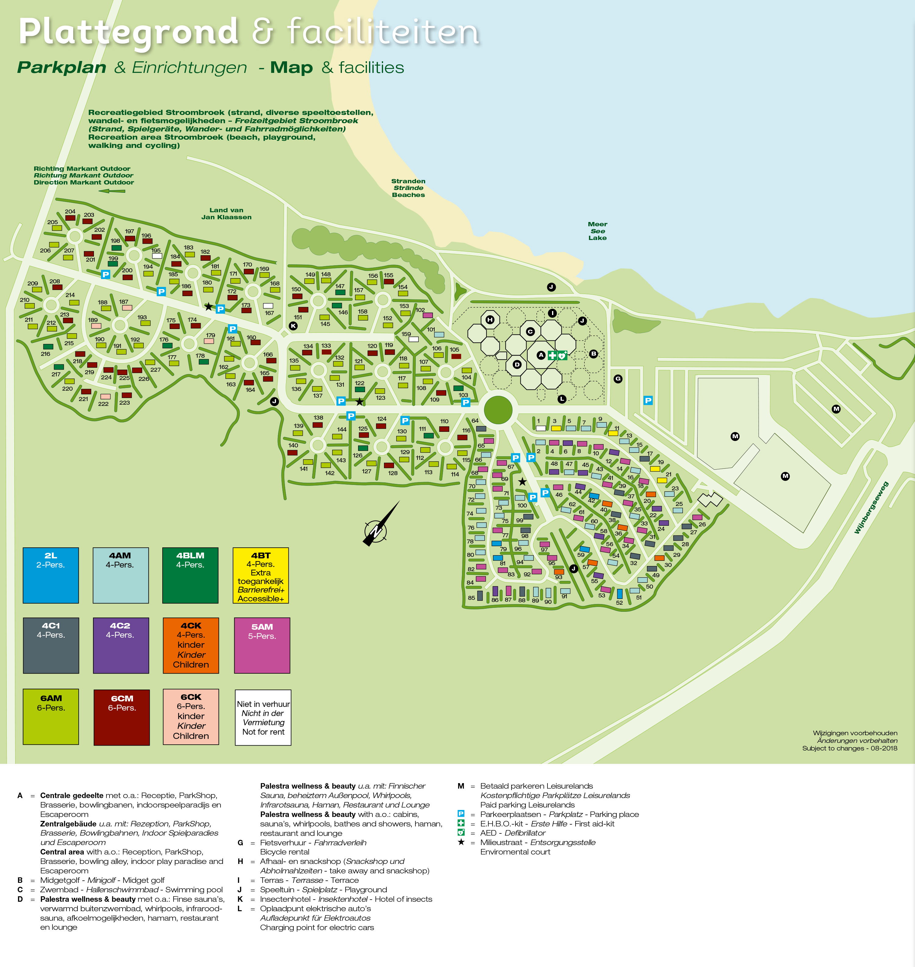 Plattegrond Landal Stroombroek