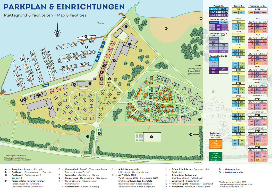 Plattegrond Landal Travemünde