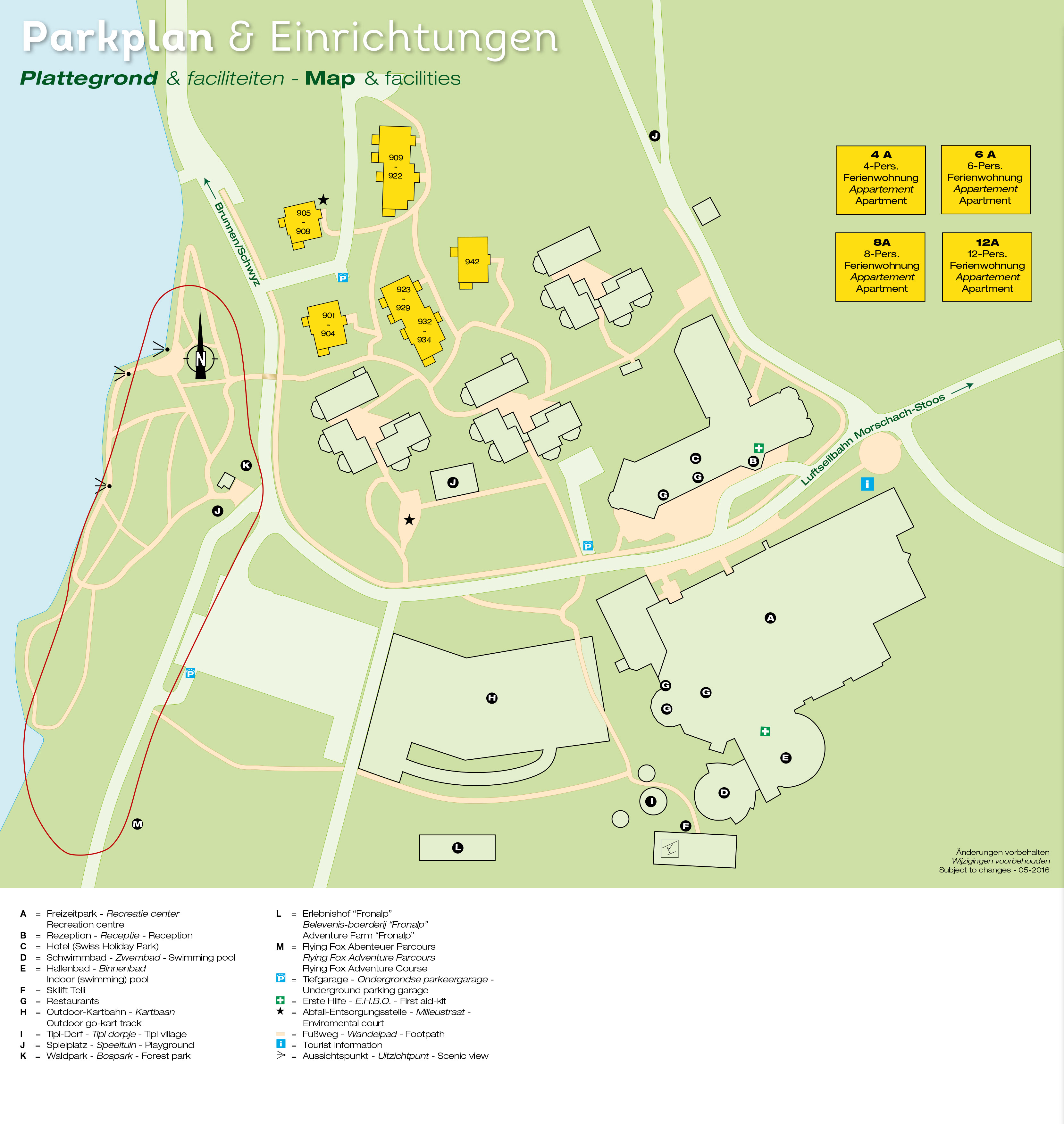 Plattegrond Landal Vierwaldstättersee