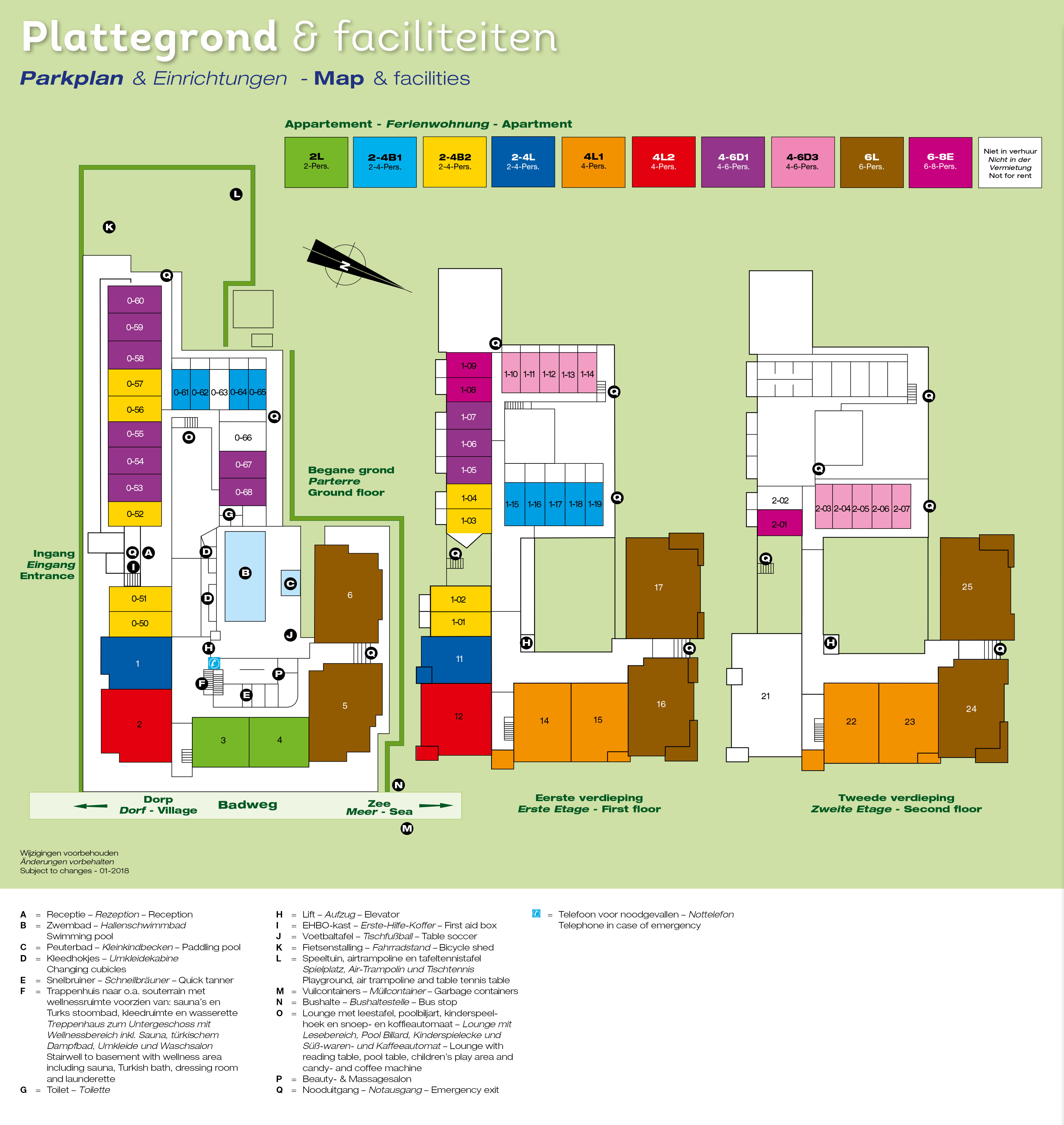 Plattegrond Landal Vitamaris