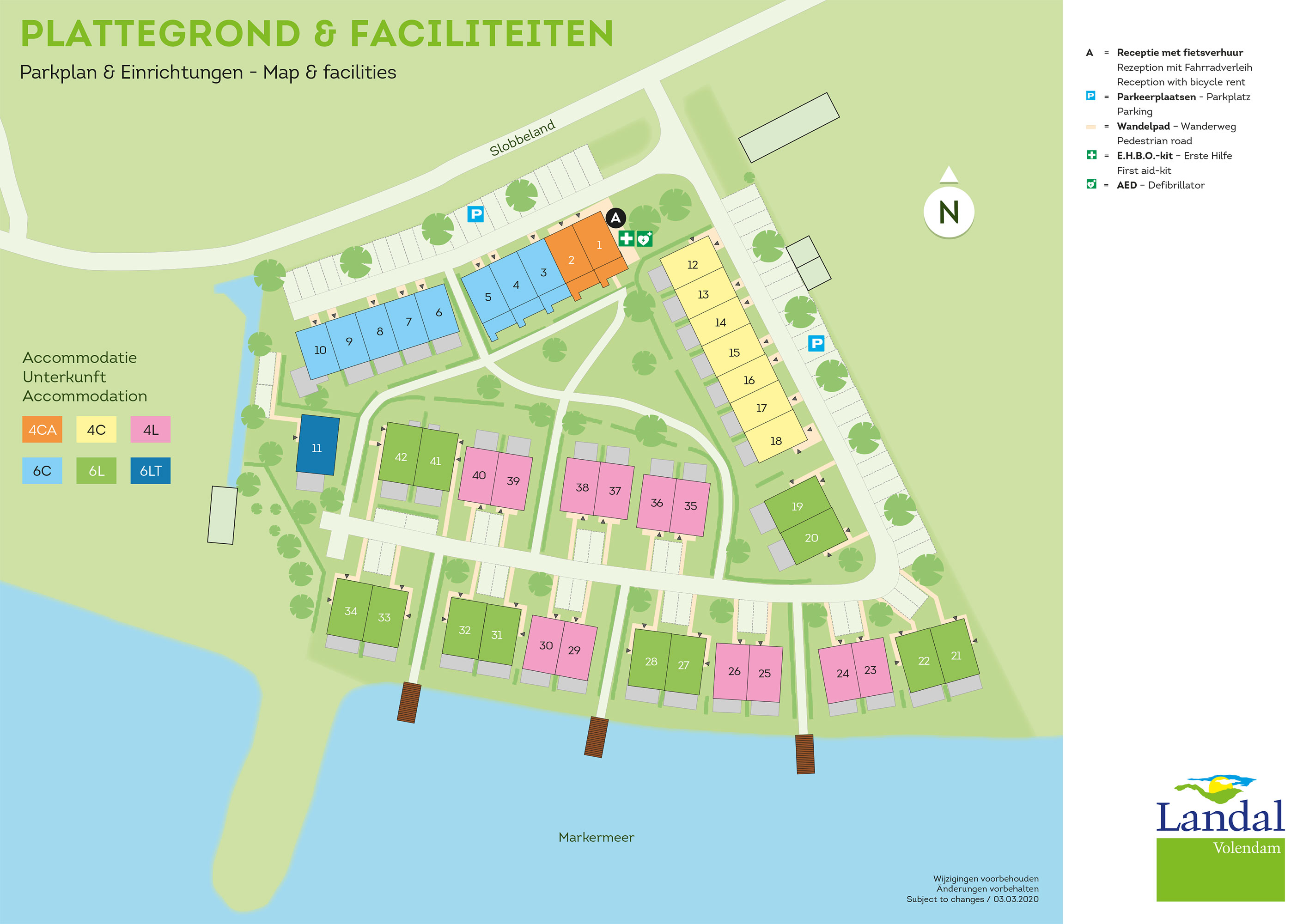 Plattegrond Landal Volendam