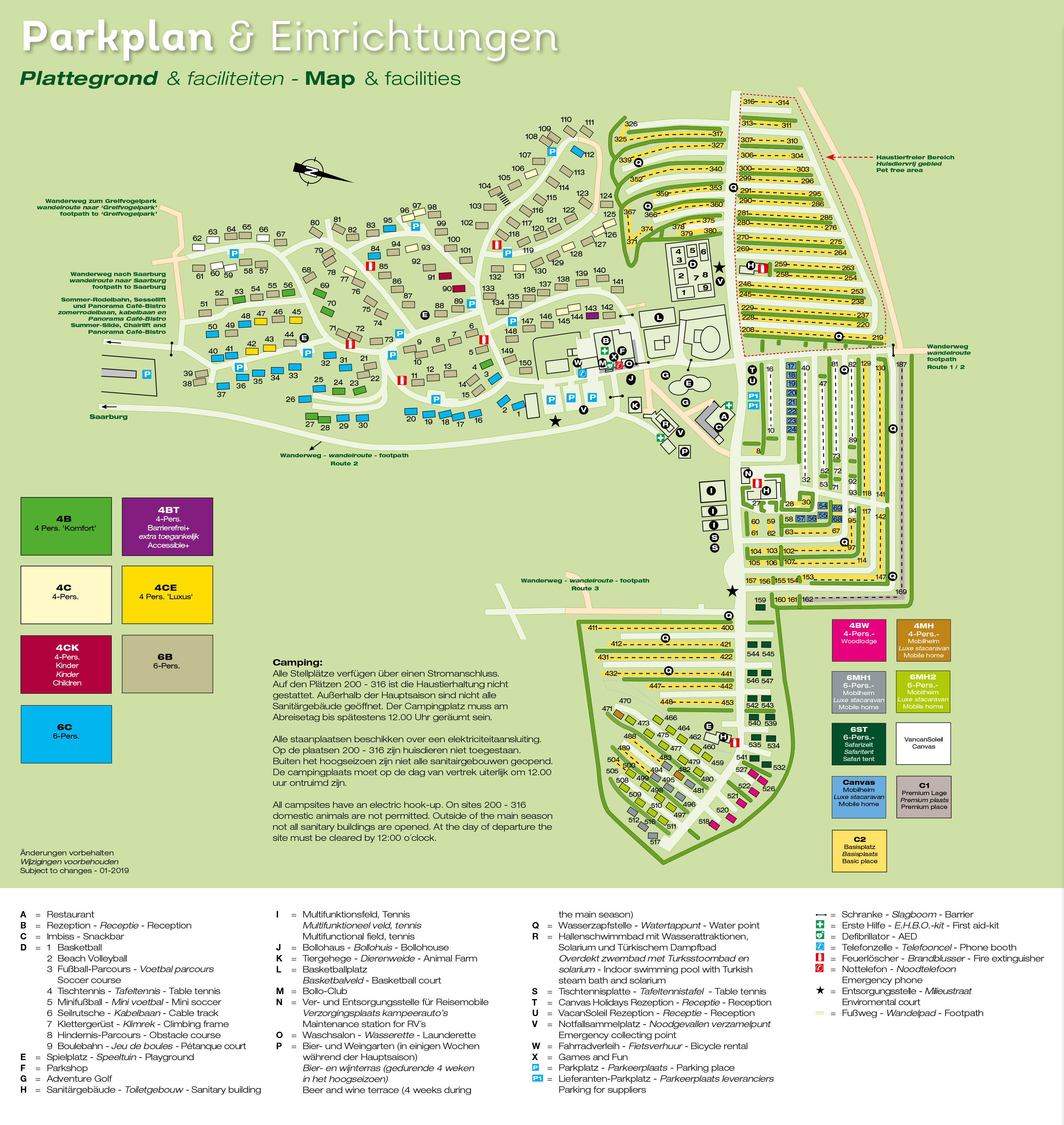 Plattegrond Landal Warsberg