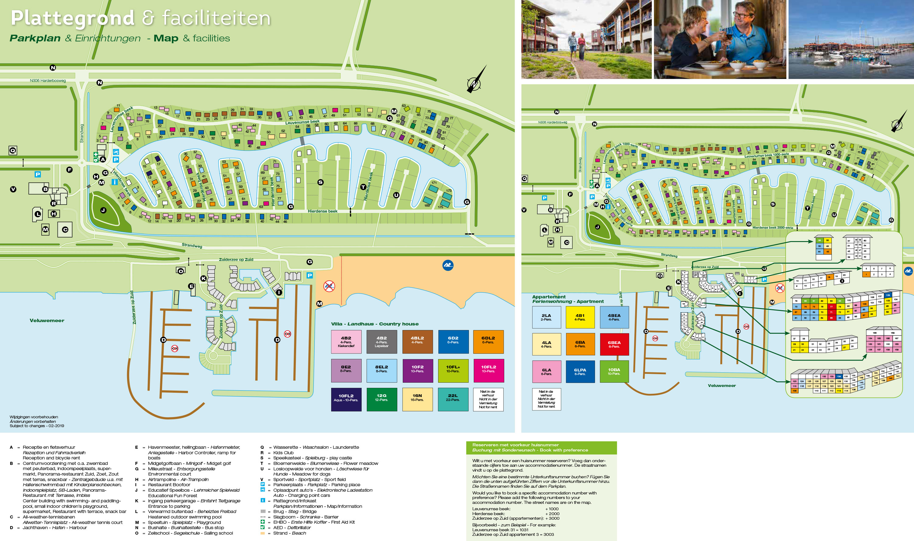 Plattegrond Landal Waterparc Veluwemeer