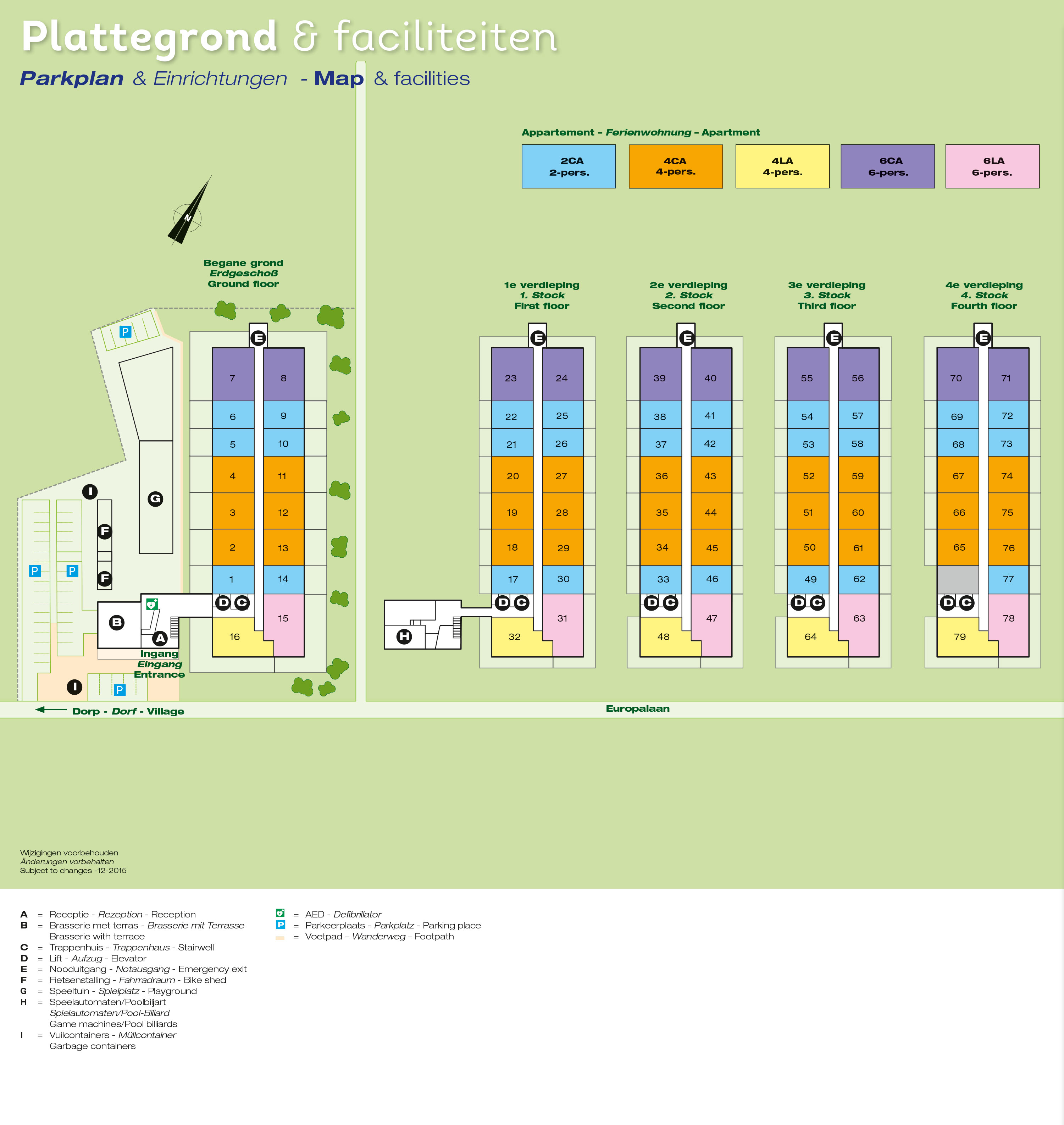 Plattegrond Landal West Terschelling