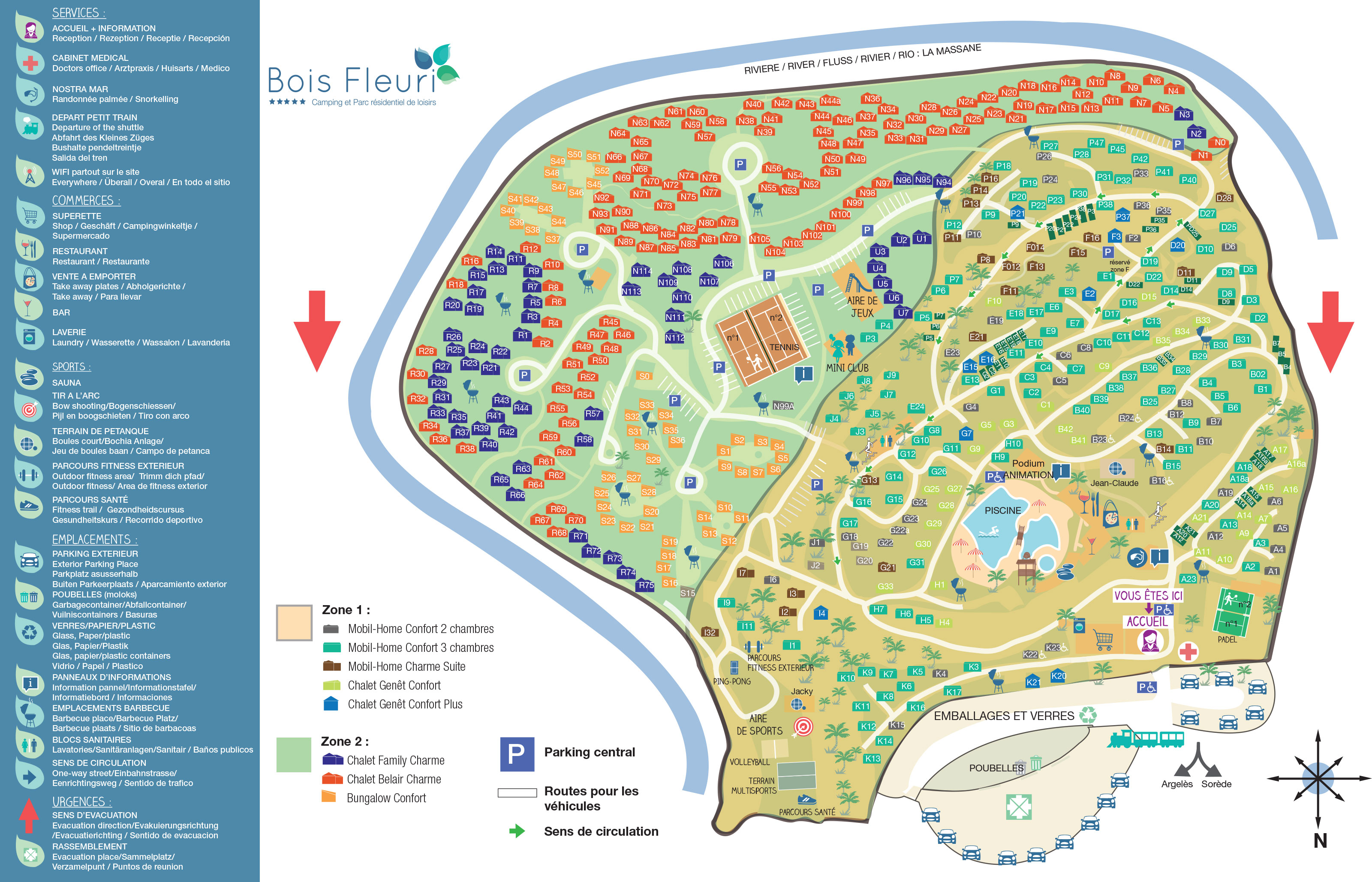 Plattegrond Le Bois Fleuri