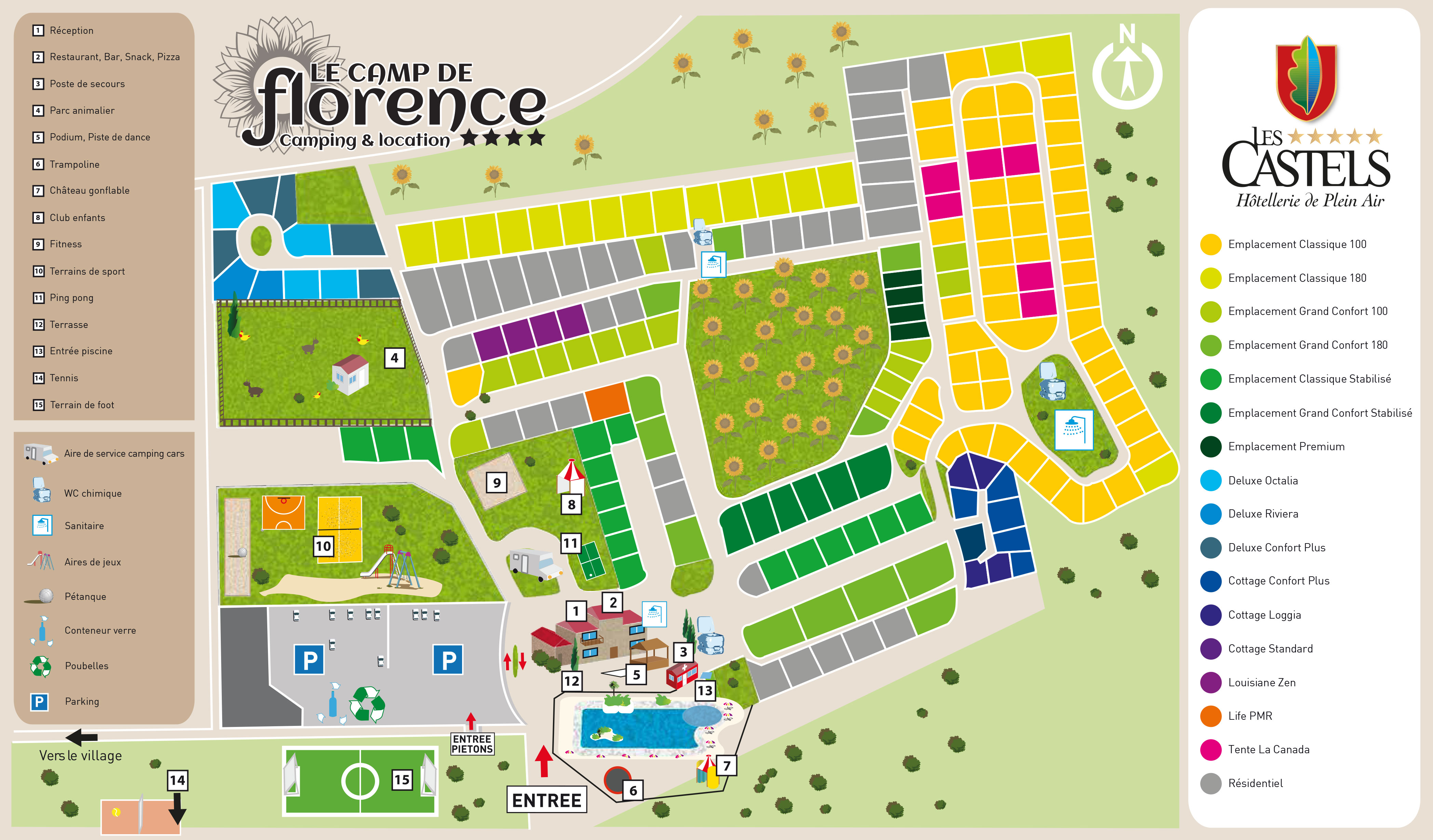 Plattegrond Le Camp de Florence