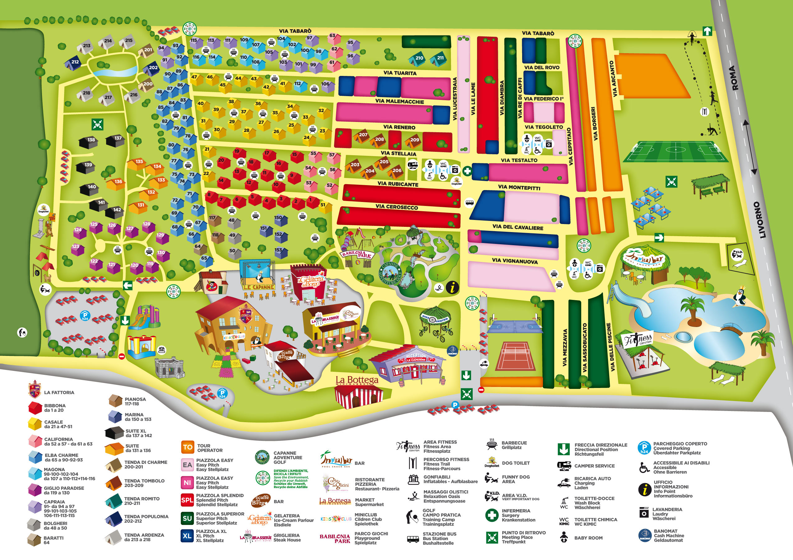 Plattegrond Le Capanne