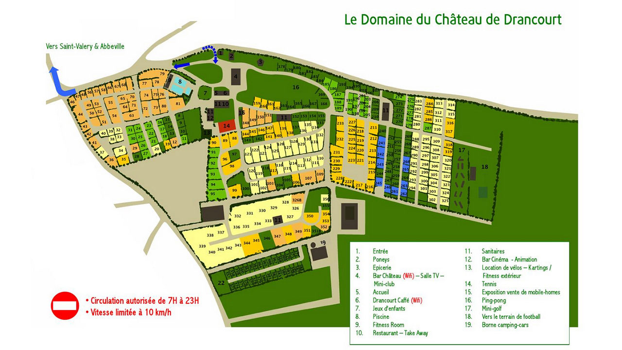 Plattegrond Le Domaine de Drancourt