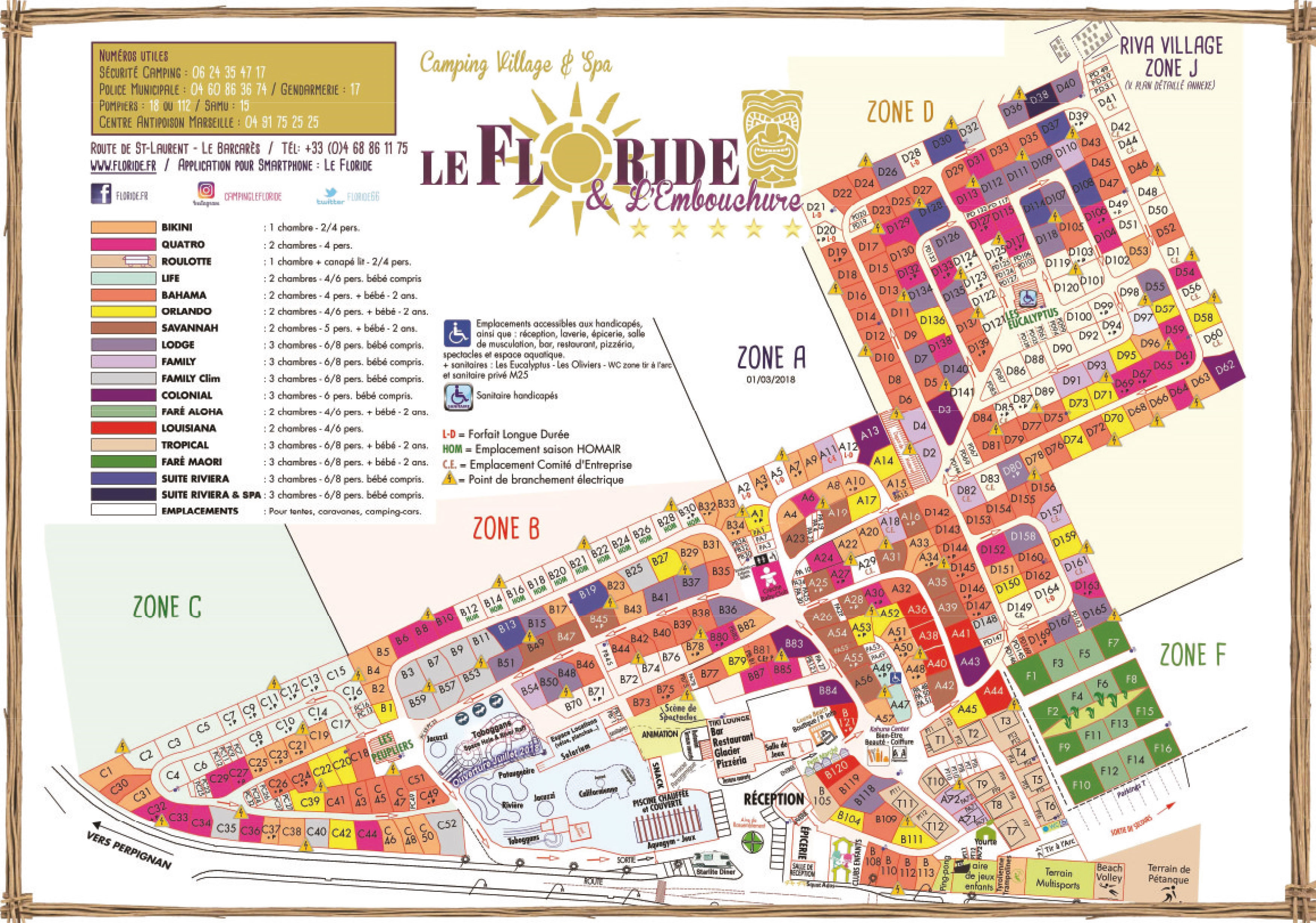 Plattegrond Le Floride et l'Embouchure