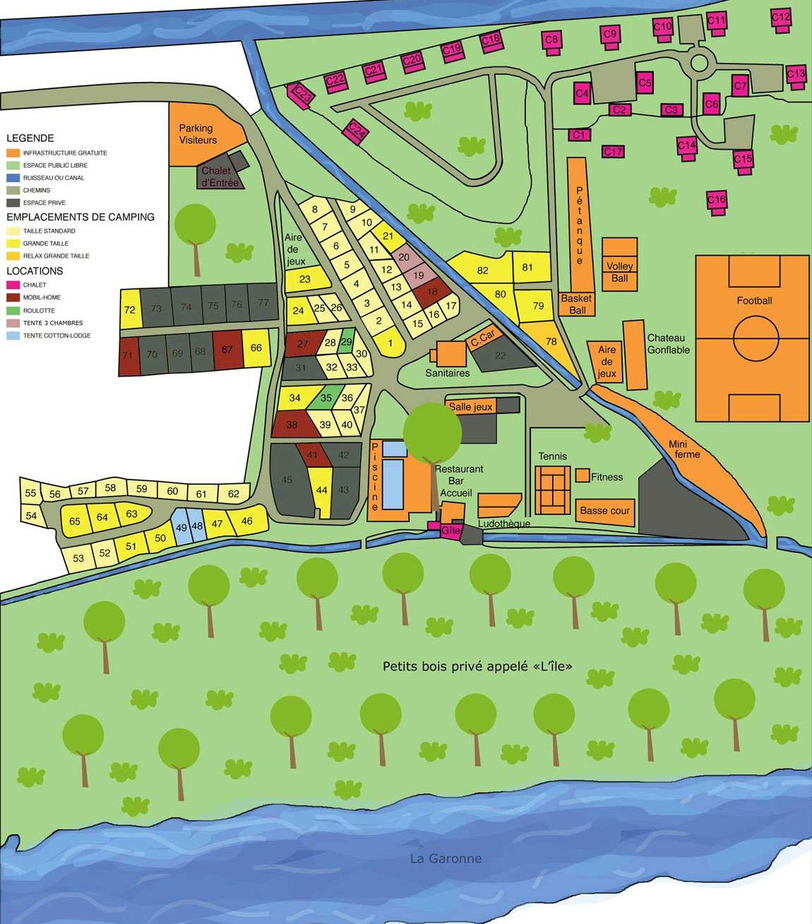 Plattegrond Le Moulin (Martres)