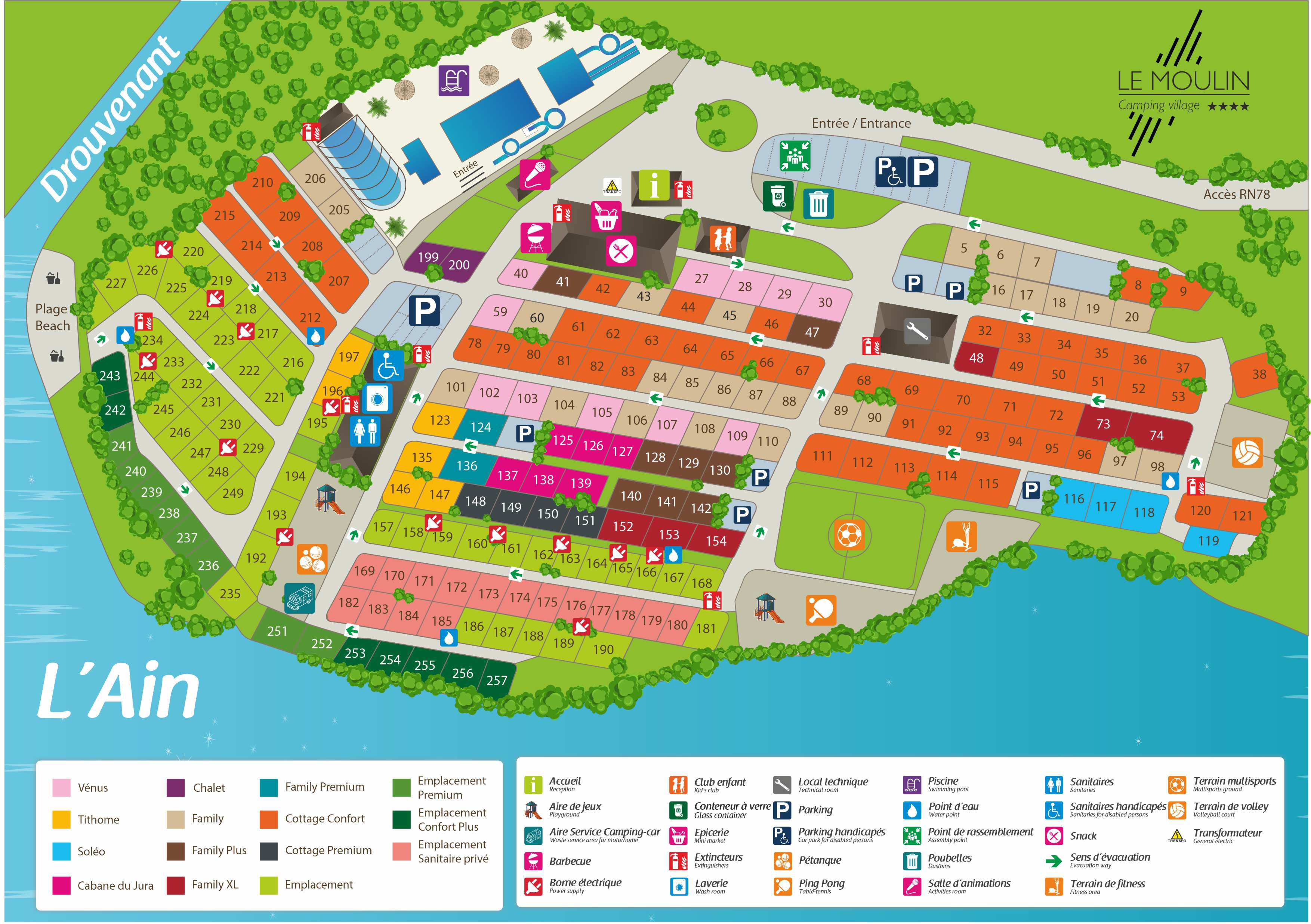 Plattegrond Le Moulin (Patornay)